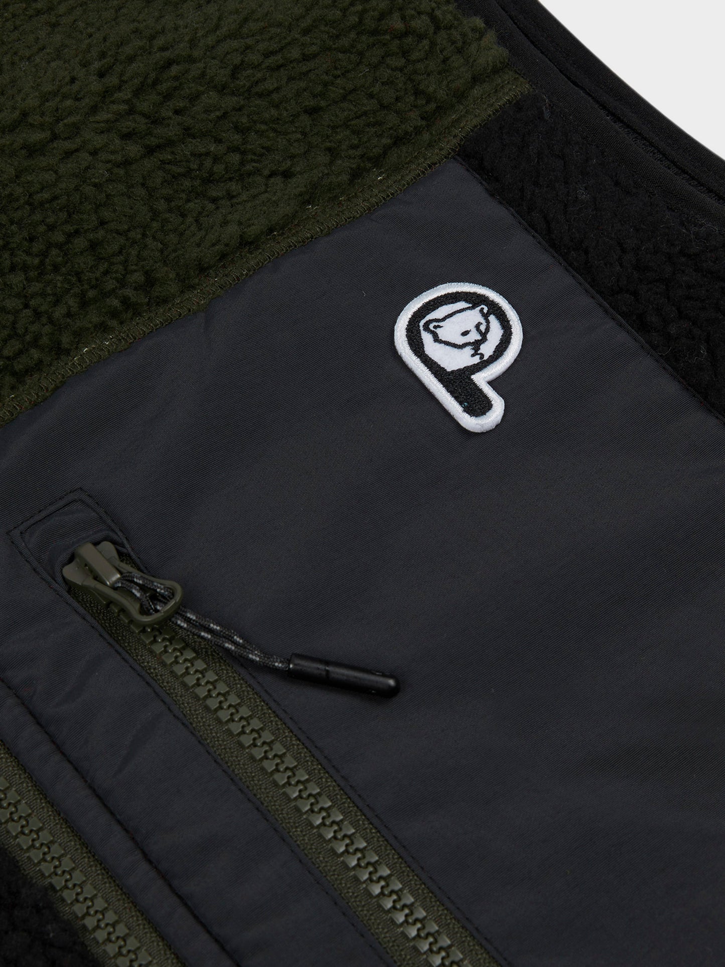 P Bear Fleece Vest in Castlerock