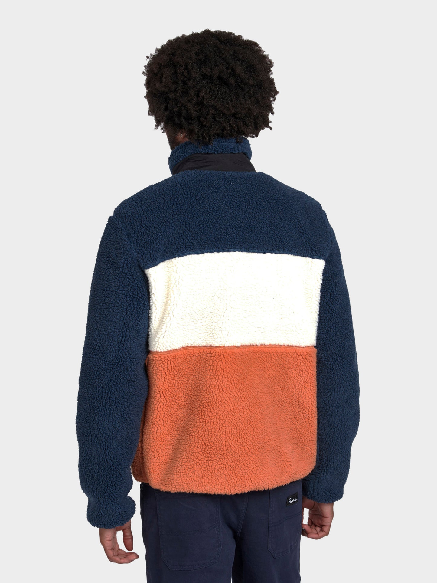 P Bear Fleece Jacket in Blue Wing Teal