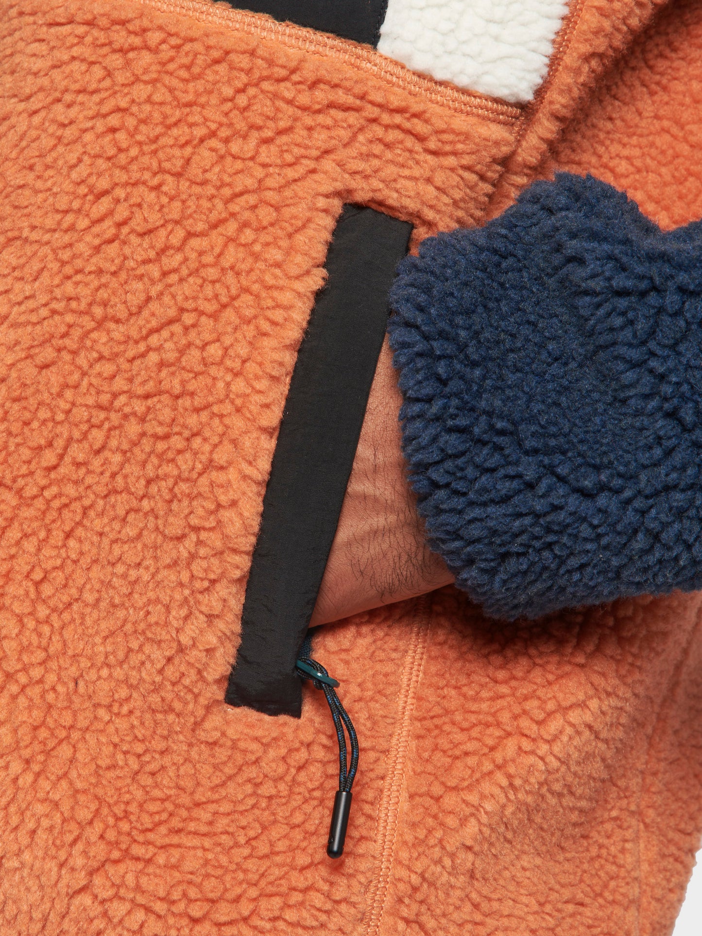 P Bear Fleece Jacket in Blue Wing Teal