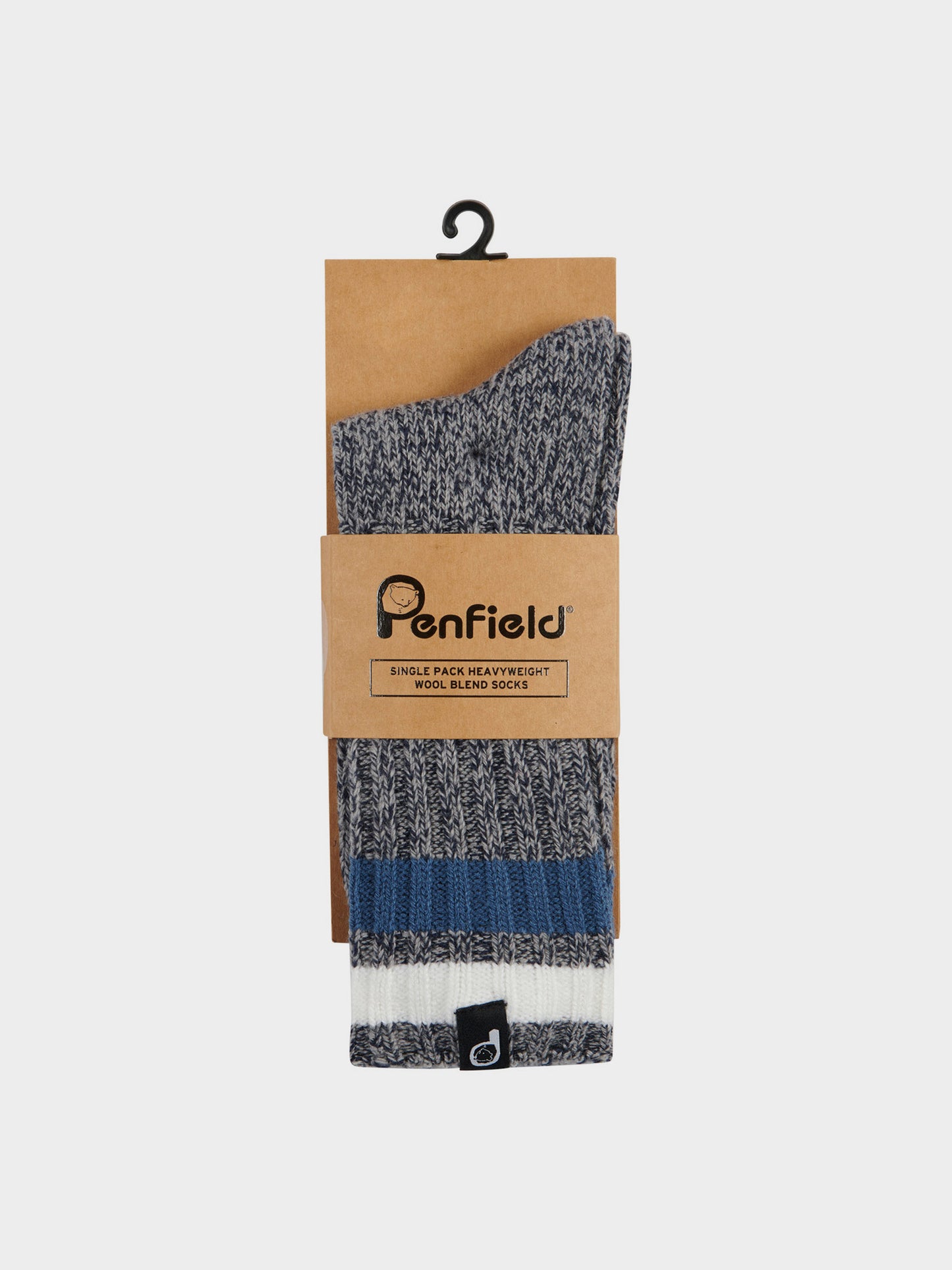 Twist Hiking Wool Blend Socks in Navy Blue