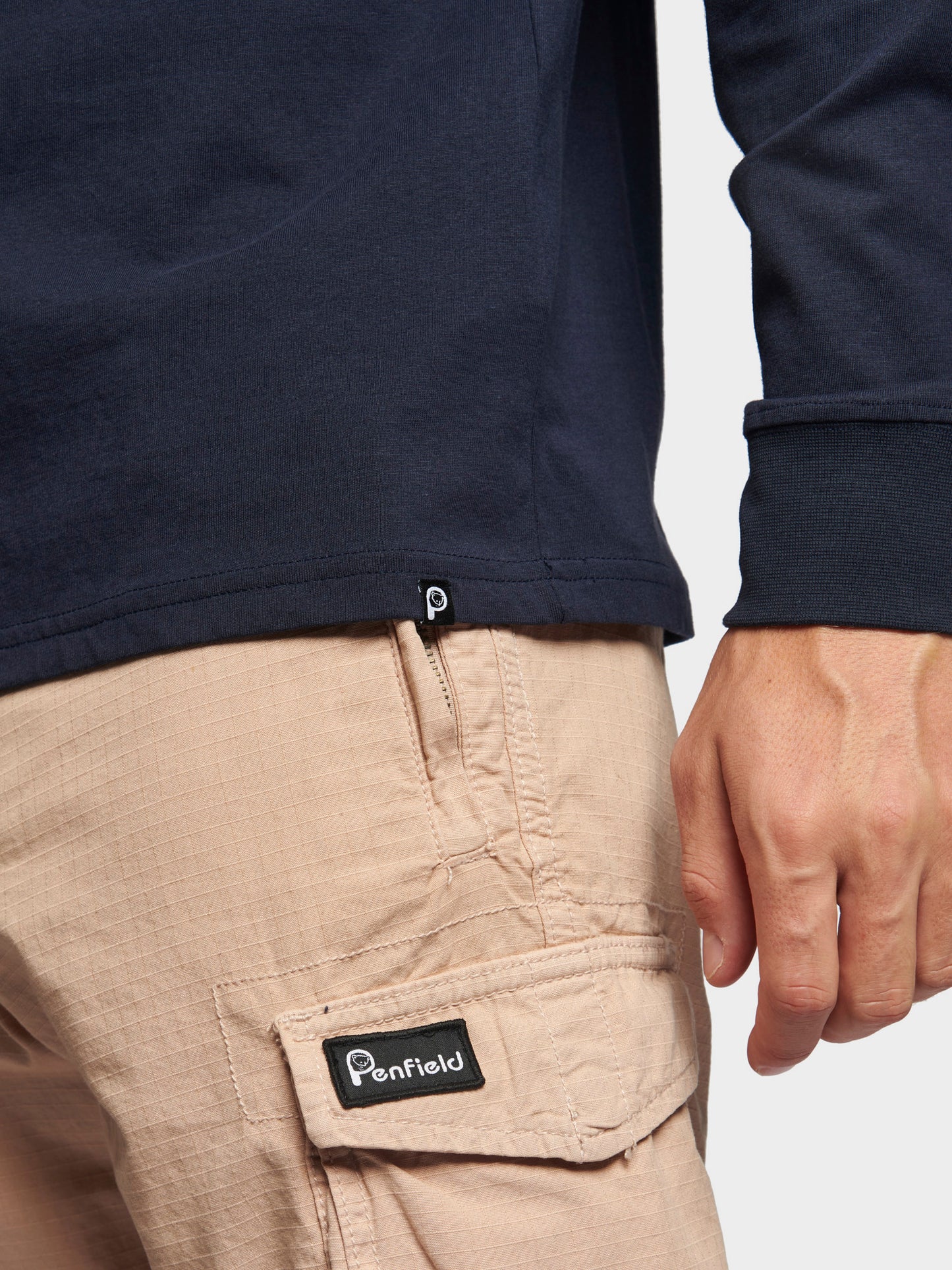 Penfield Back Graphic LS T-Shirt Navy Blue