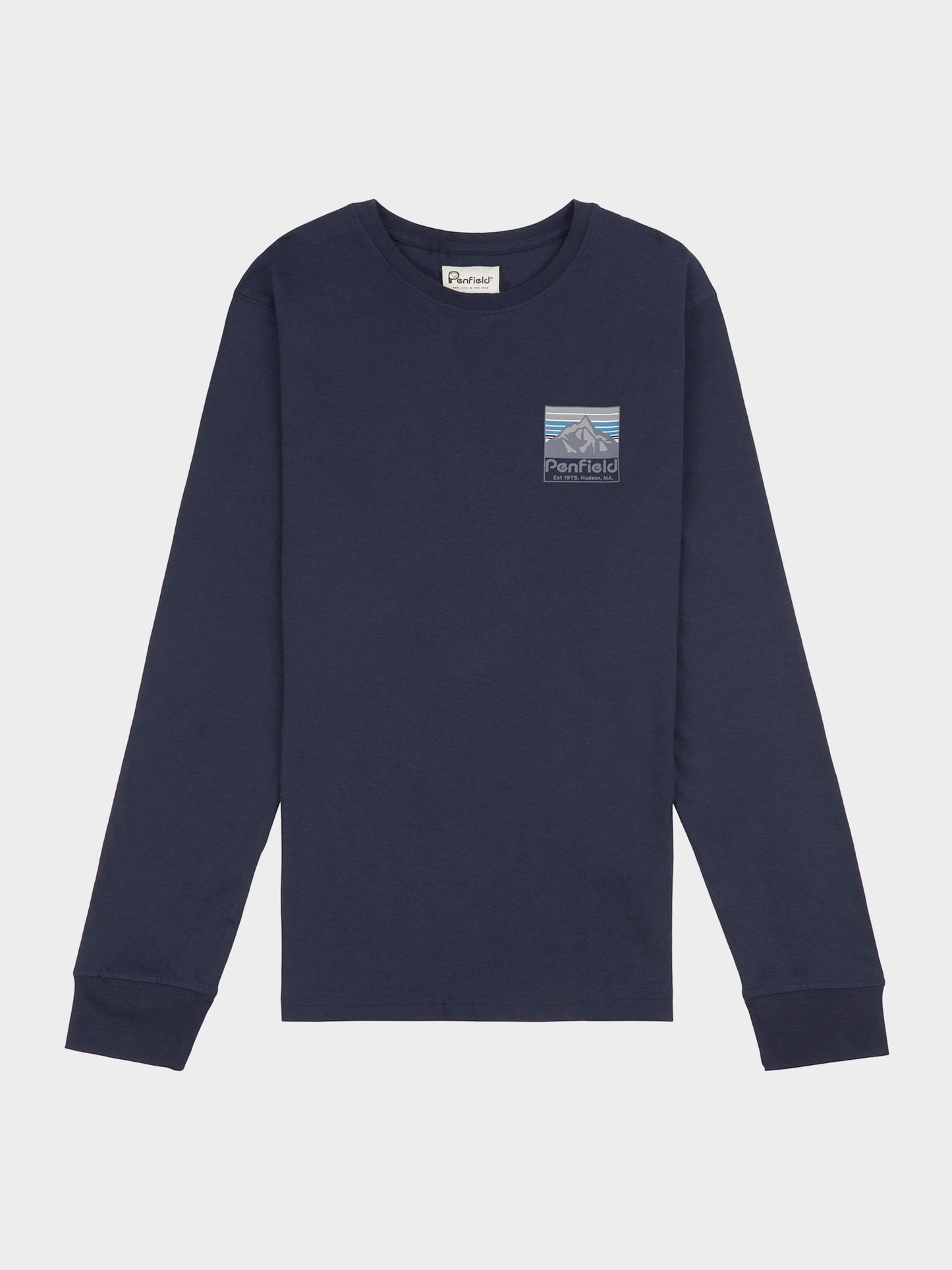 Penfield Back Graphic LS T-Shirt Navy Blue