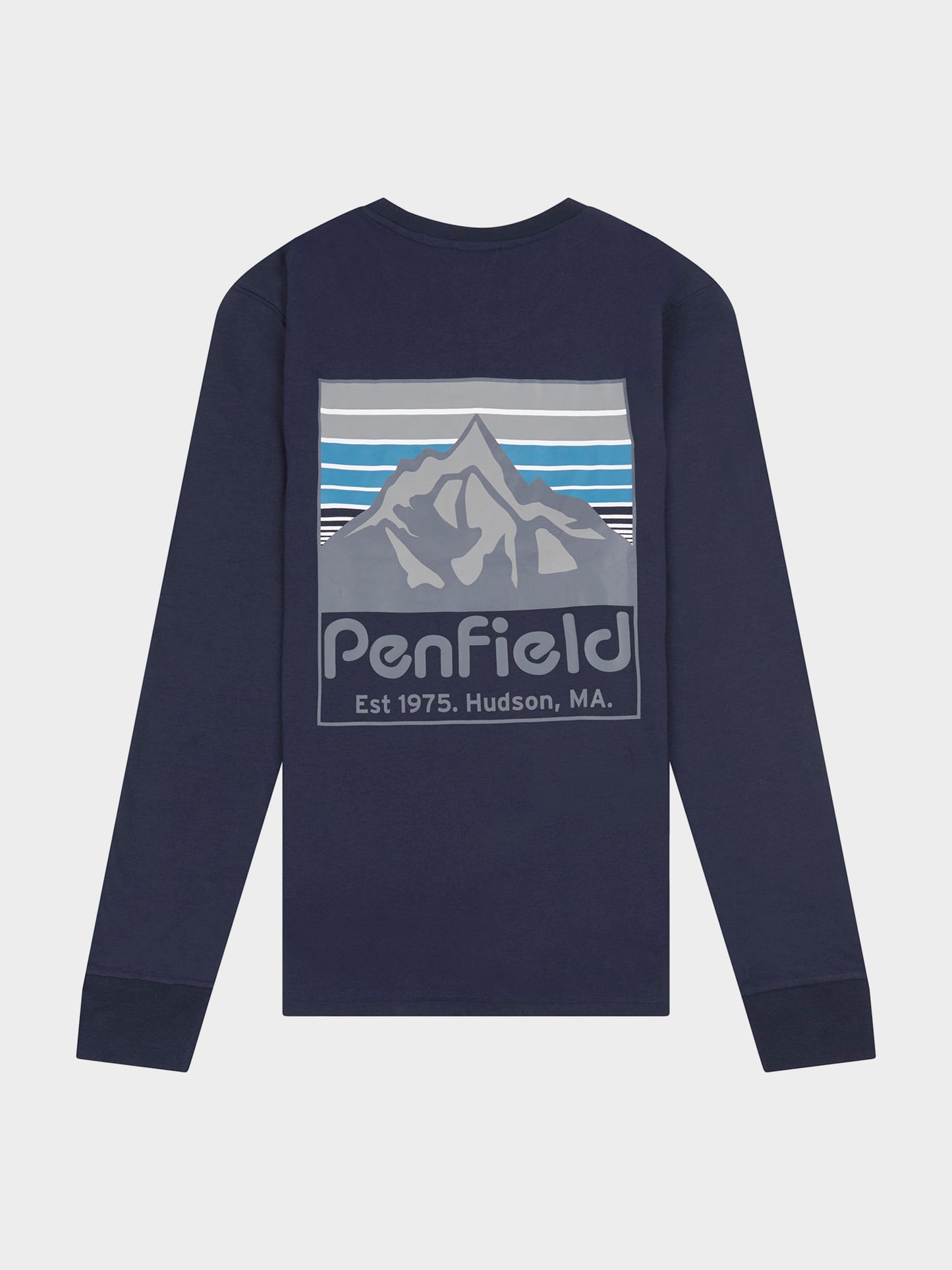 Penfield Back Graphic LS T-Shirt Navy Blue