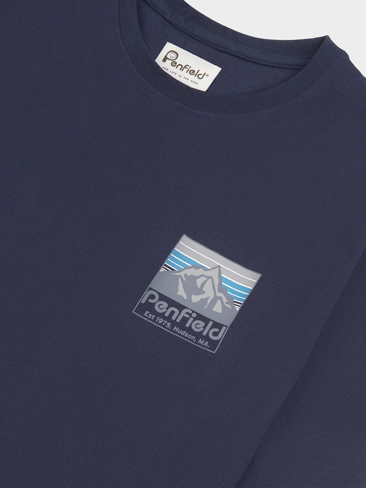 Penfield Back Graphic LS T-Shirt Navy Blue