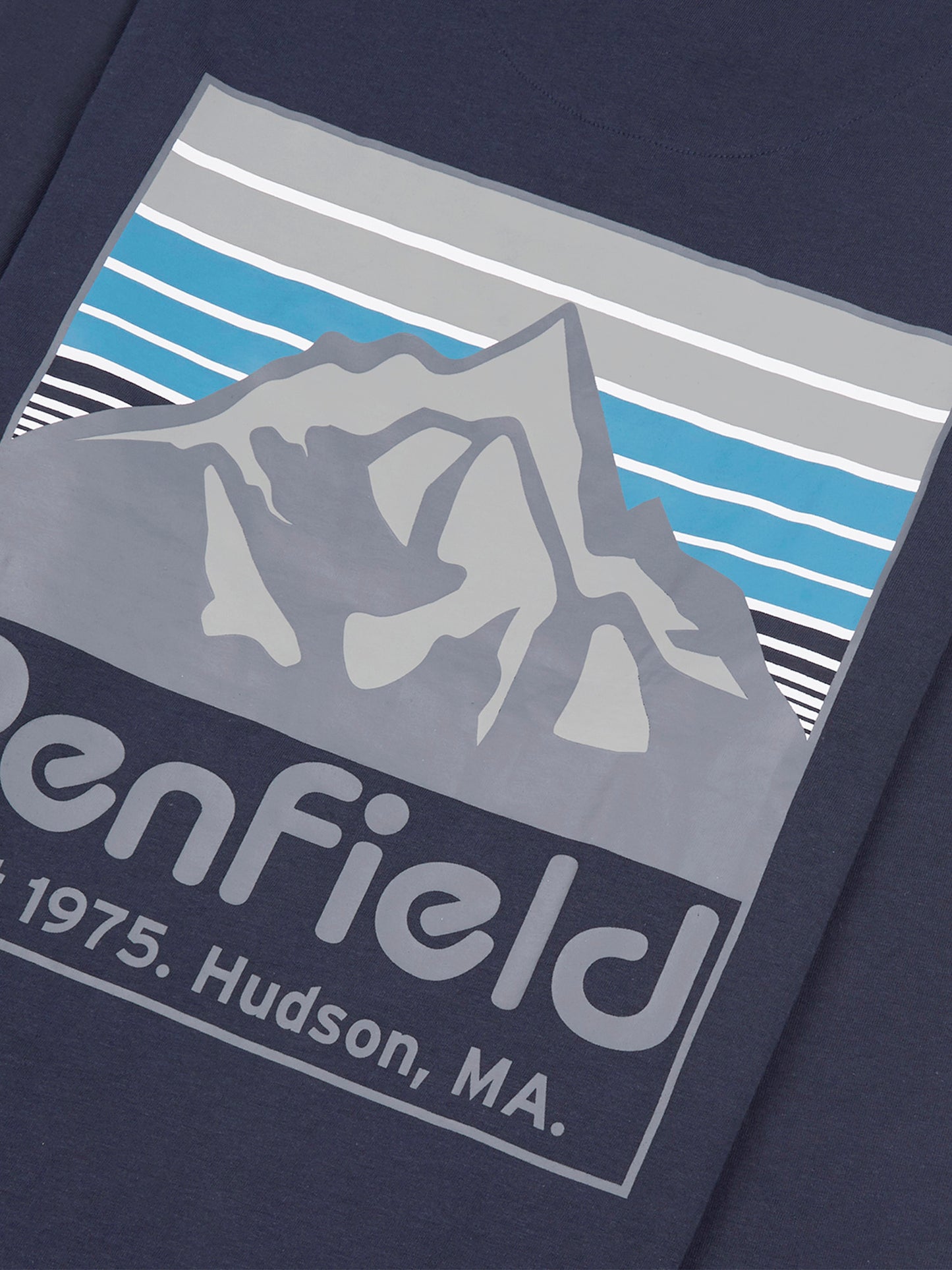 Back Graphic Long Sleeve T-Shirt Navy Blue