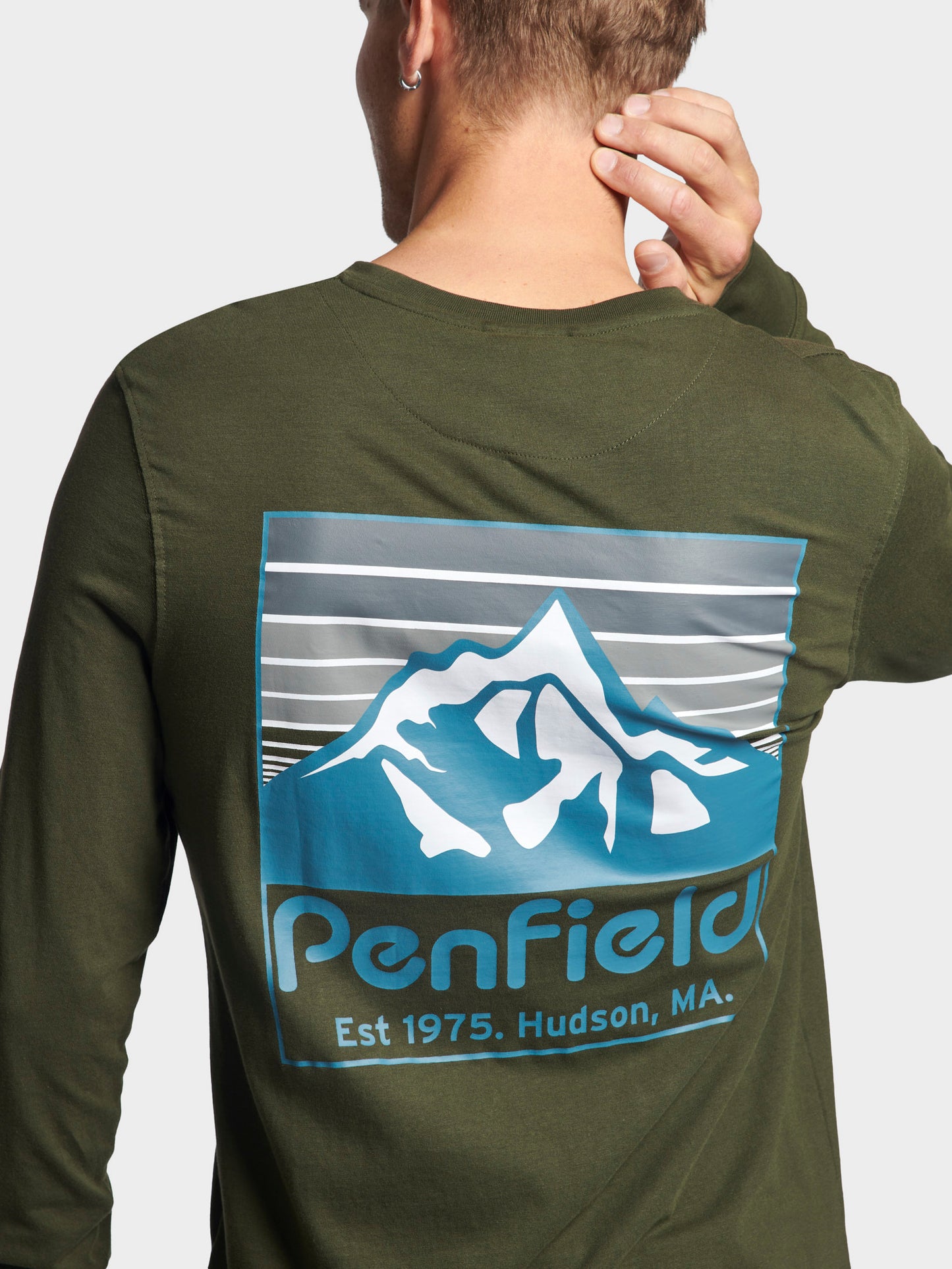 Penfield Back Graphic LS T-Shirt Forest Night