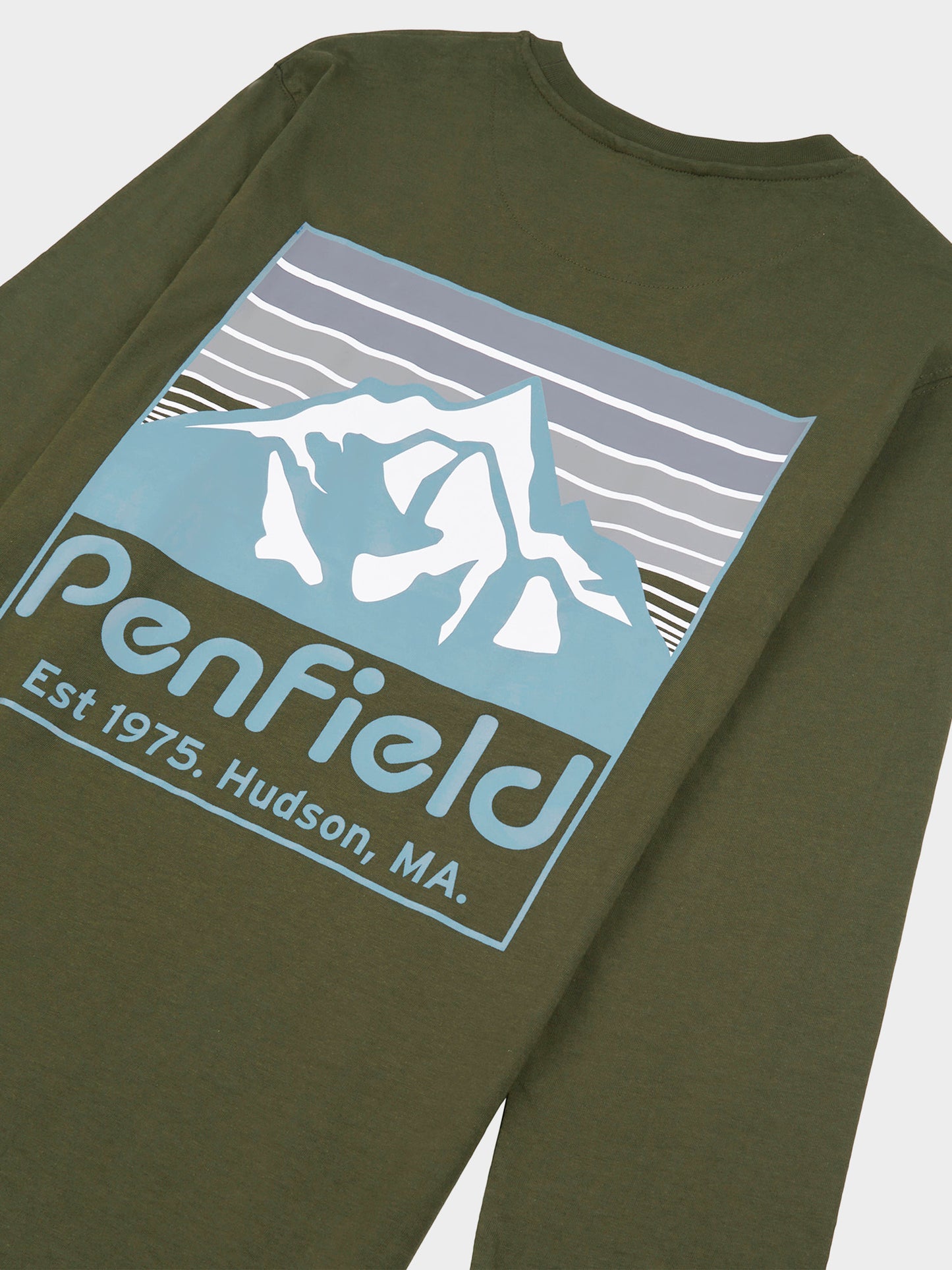 Back Graphic Long Sleeve T-Shirt in Forest Night