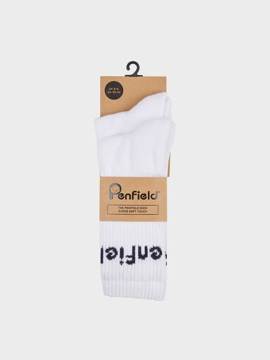 2 Pack Intarsia Socks in Bright White