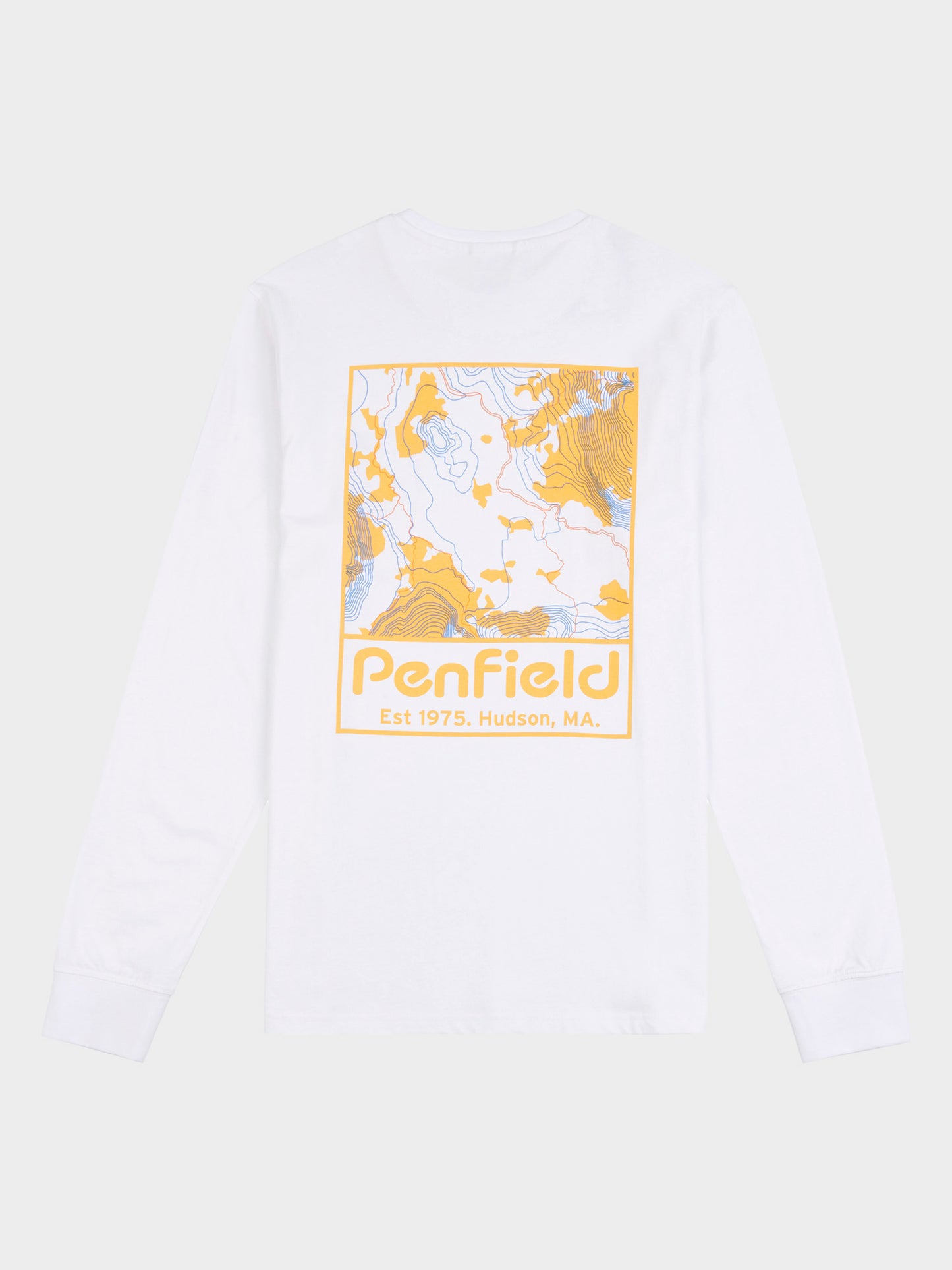 Yosemite Trail Satellite Long Sleeve T-Shirt in Bright White
