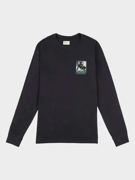Yosemite Trail Satellite Long Sleeve T-Shirt in Black