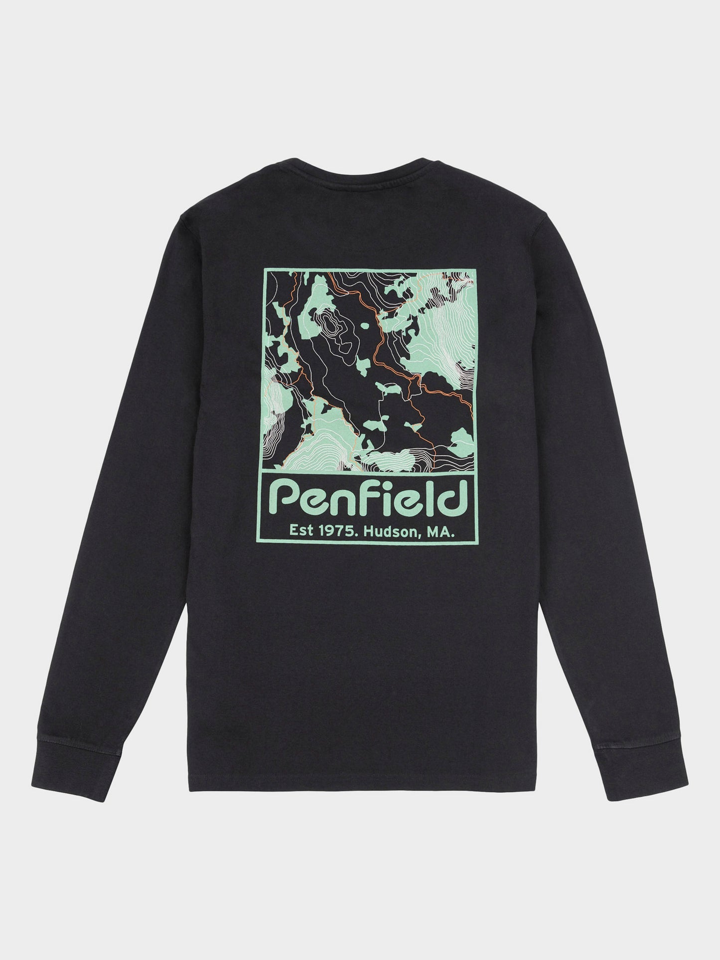 Yosemite Trail Satellite Long Sleeve T-Shirt in Black
