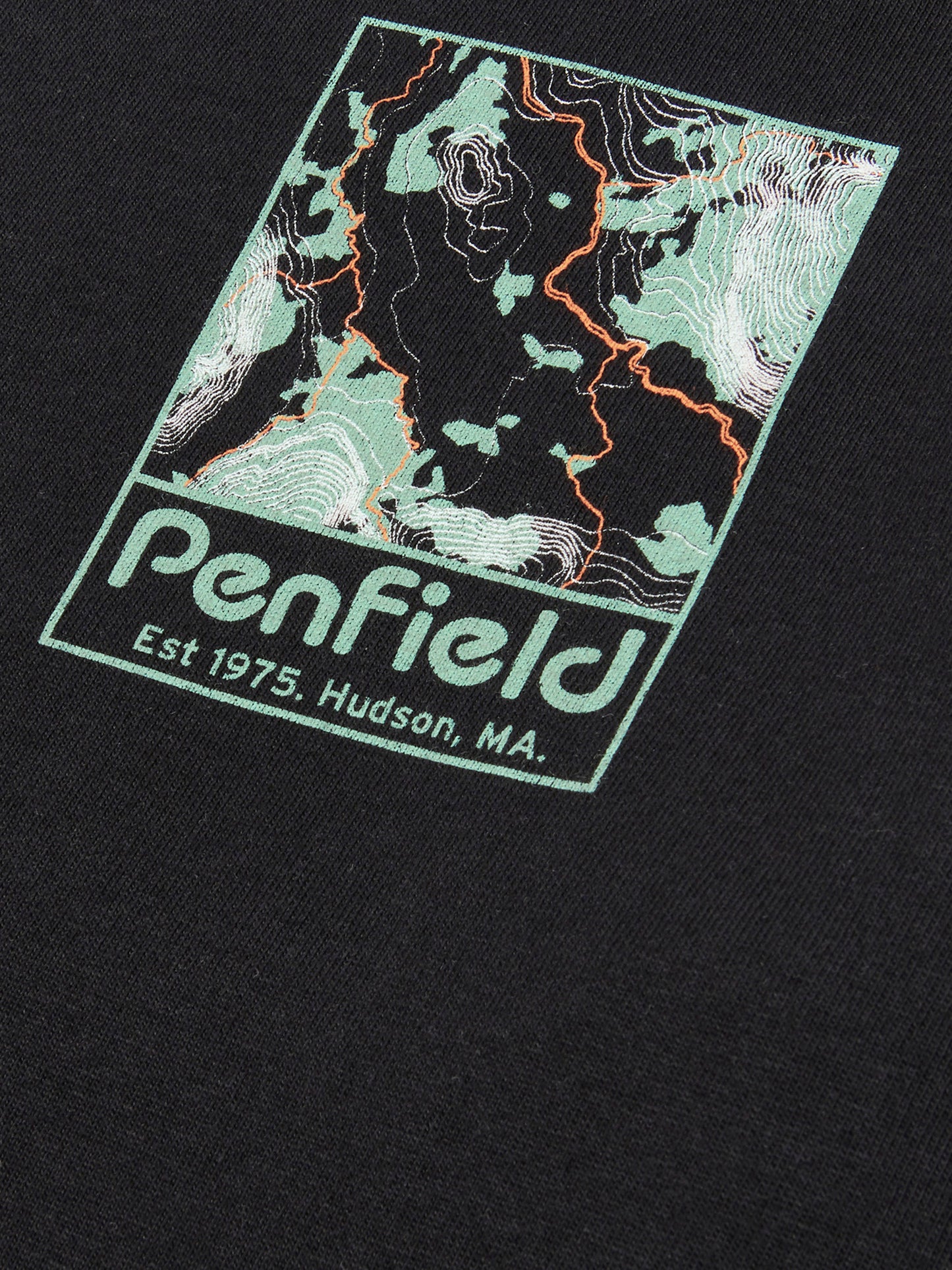 Yosemite Trail Satellite Long Sleeve T-Shirt in Black