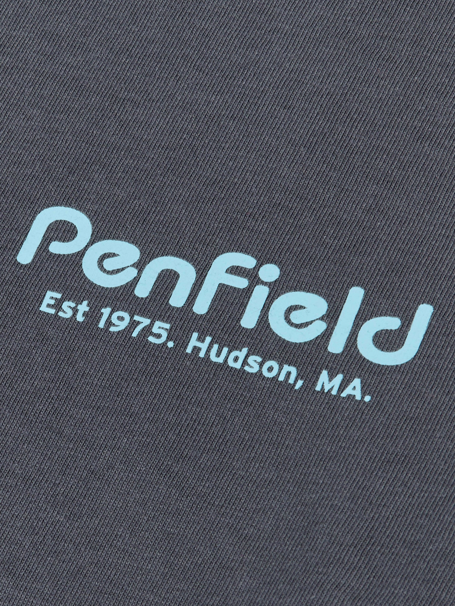 Sketch Mountain Back Graphic Long Sleeve T-Shirt in Ebony