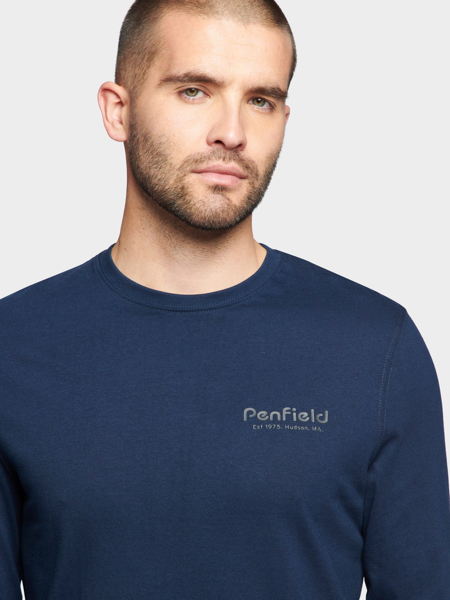 Arc Mountain Long Sleeve T-Shirt in Navy Blue