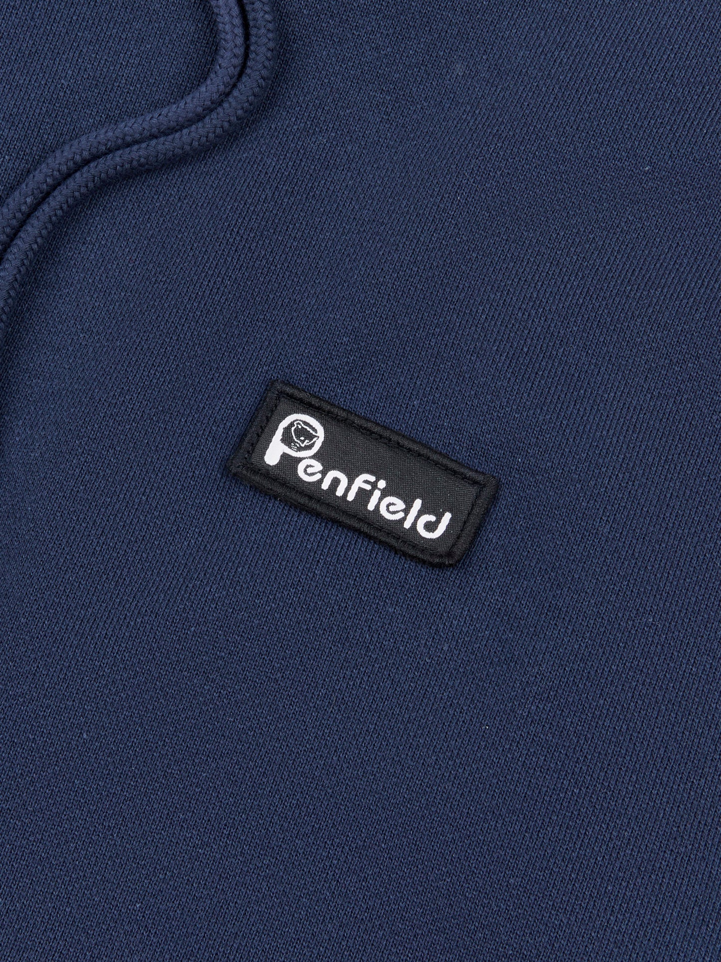 Badge Hoodie in Navy Blue