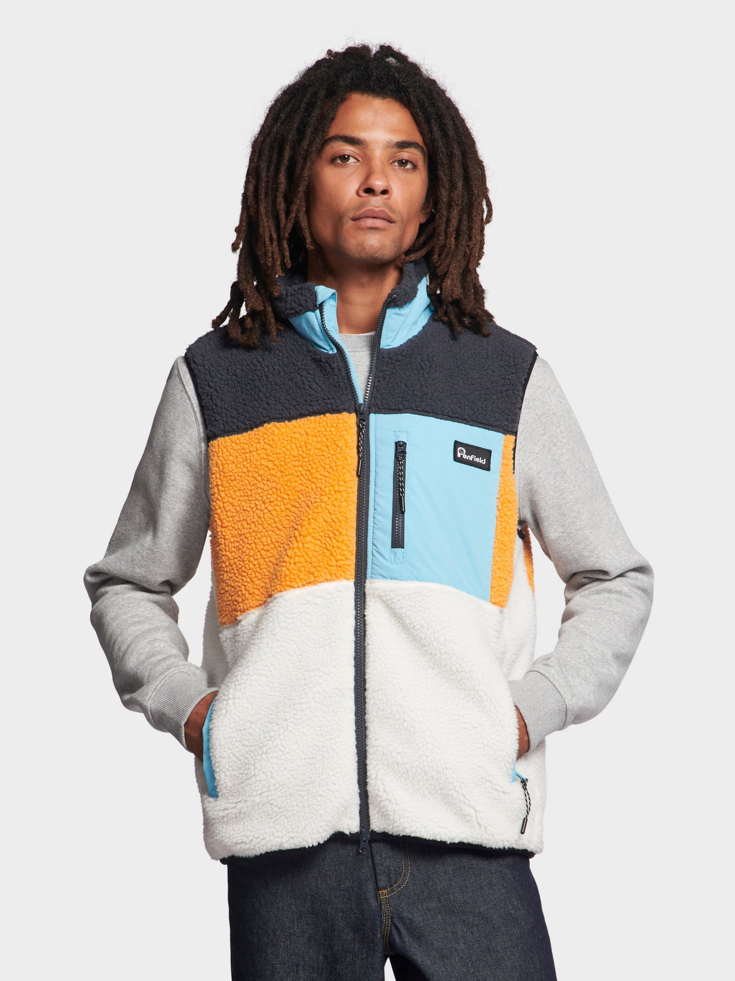 Mattawa Fleece Vest in Ebony