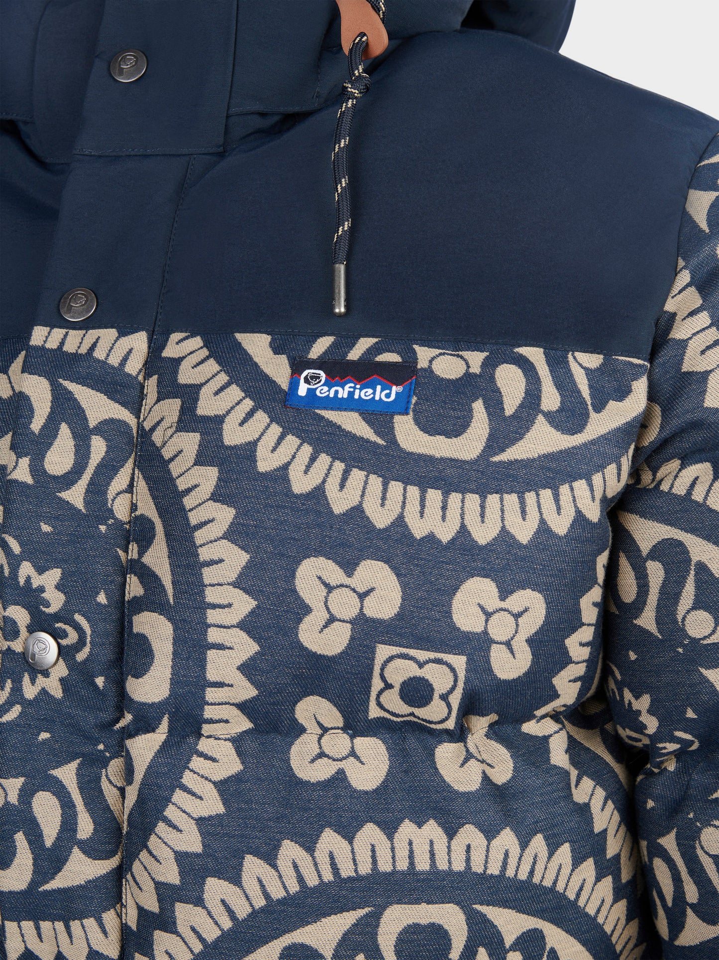 Jacquard Bowerbridge Jacket in Navy Blue