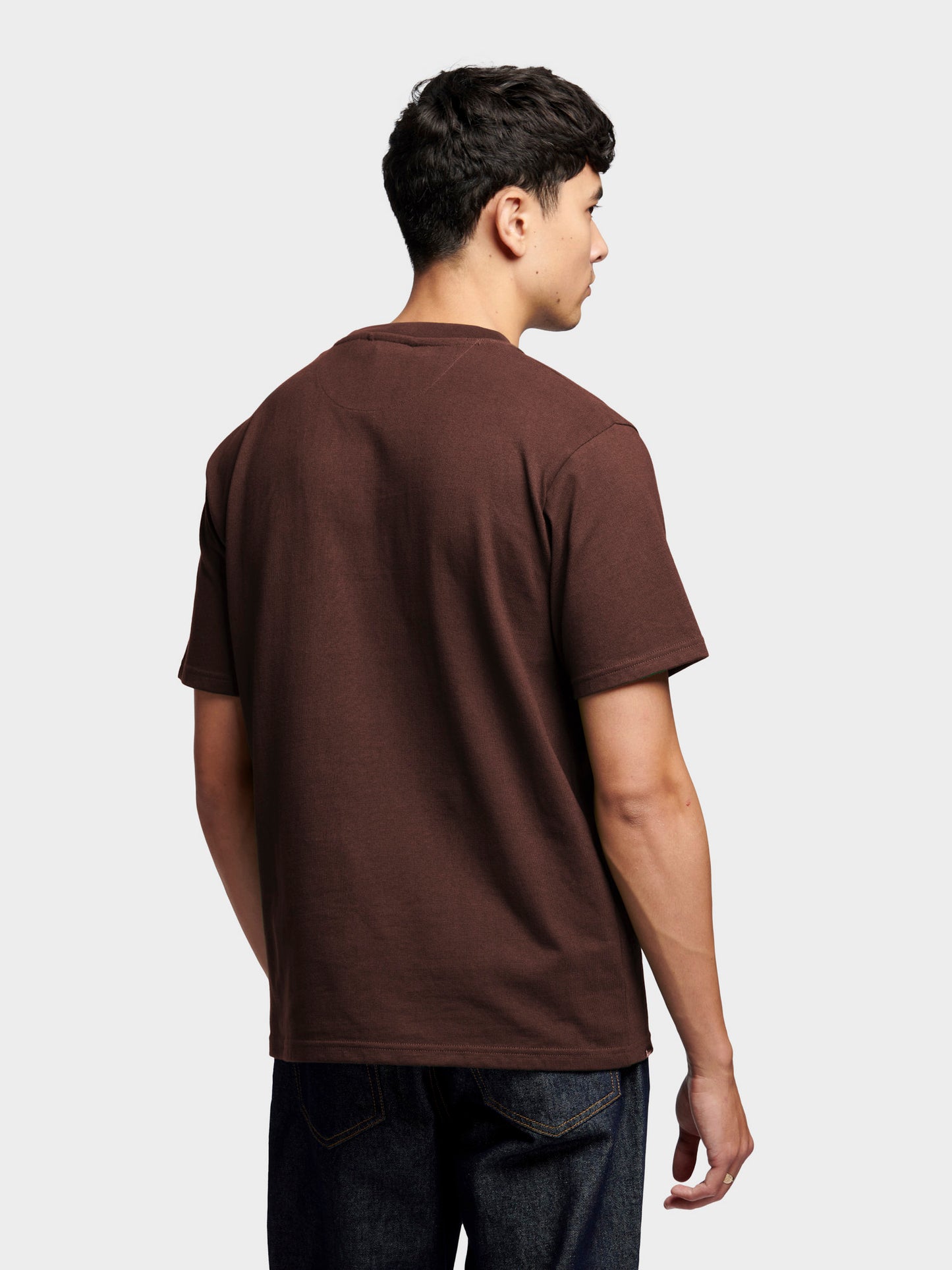 Embroidered Mallard T-Shirt in Chicory Coffee