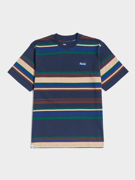 Stripe T-Shirt in Navy Blue