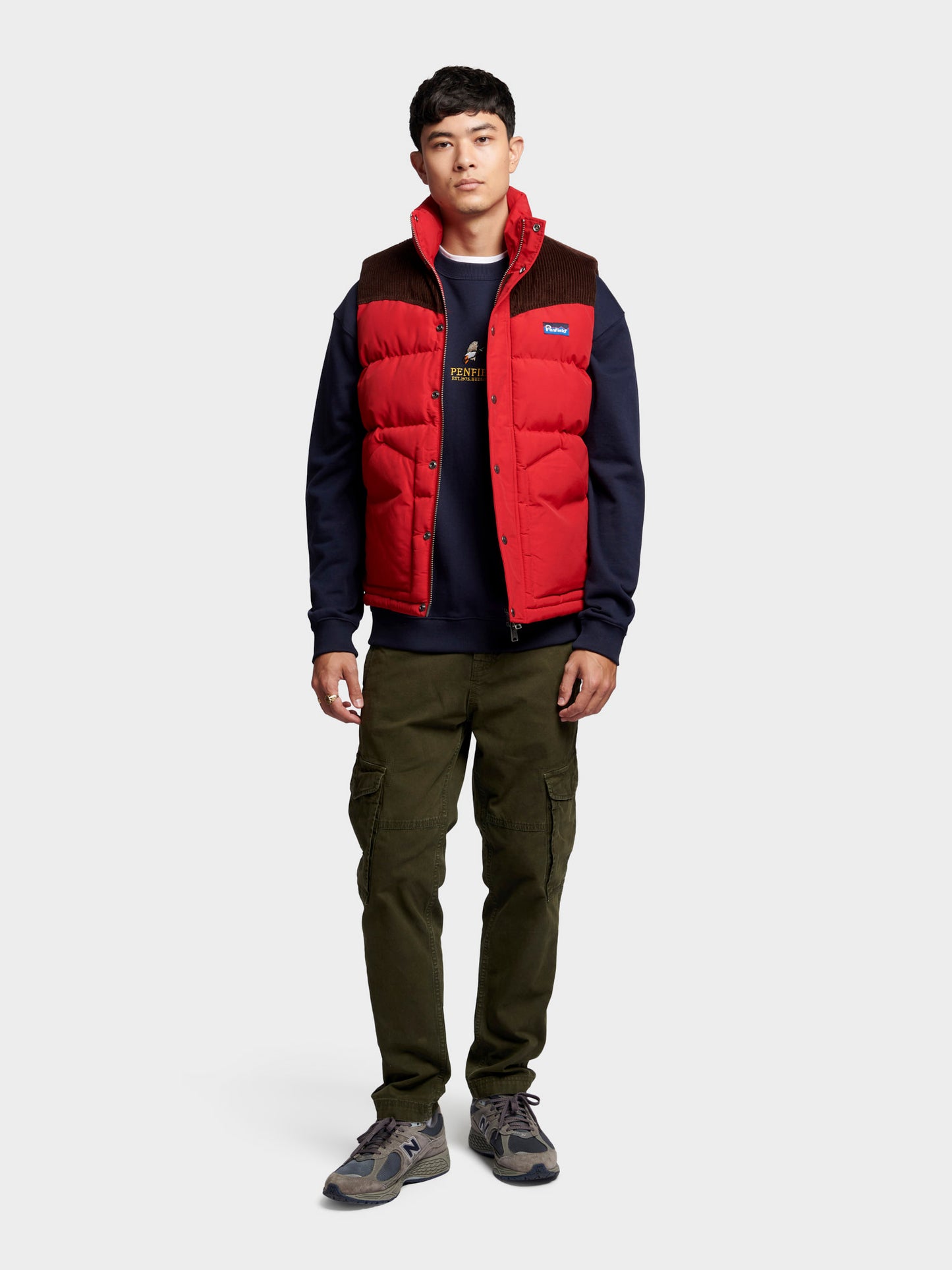 Easton Vest in Equestrian Red
