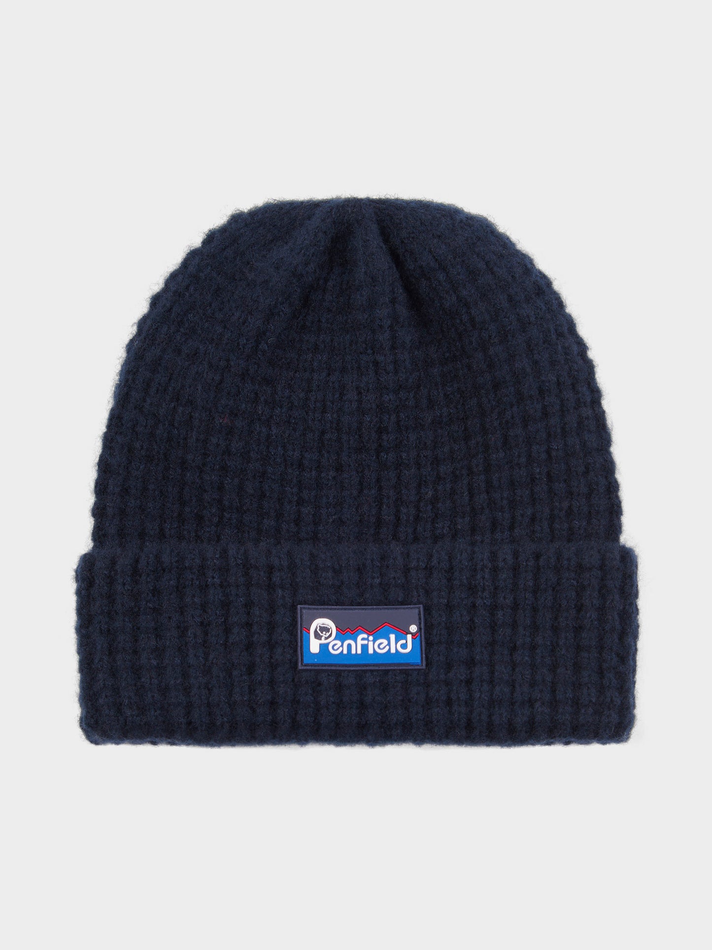 Penfield Mens Waffle Beanie in Navy Blue