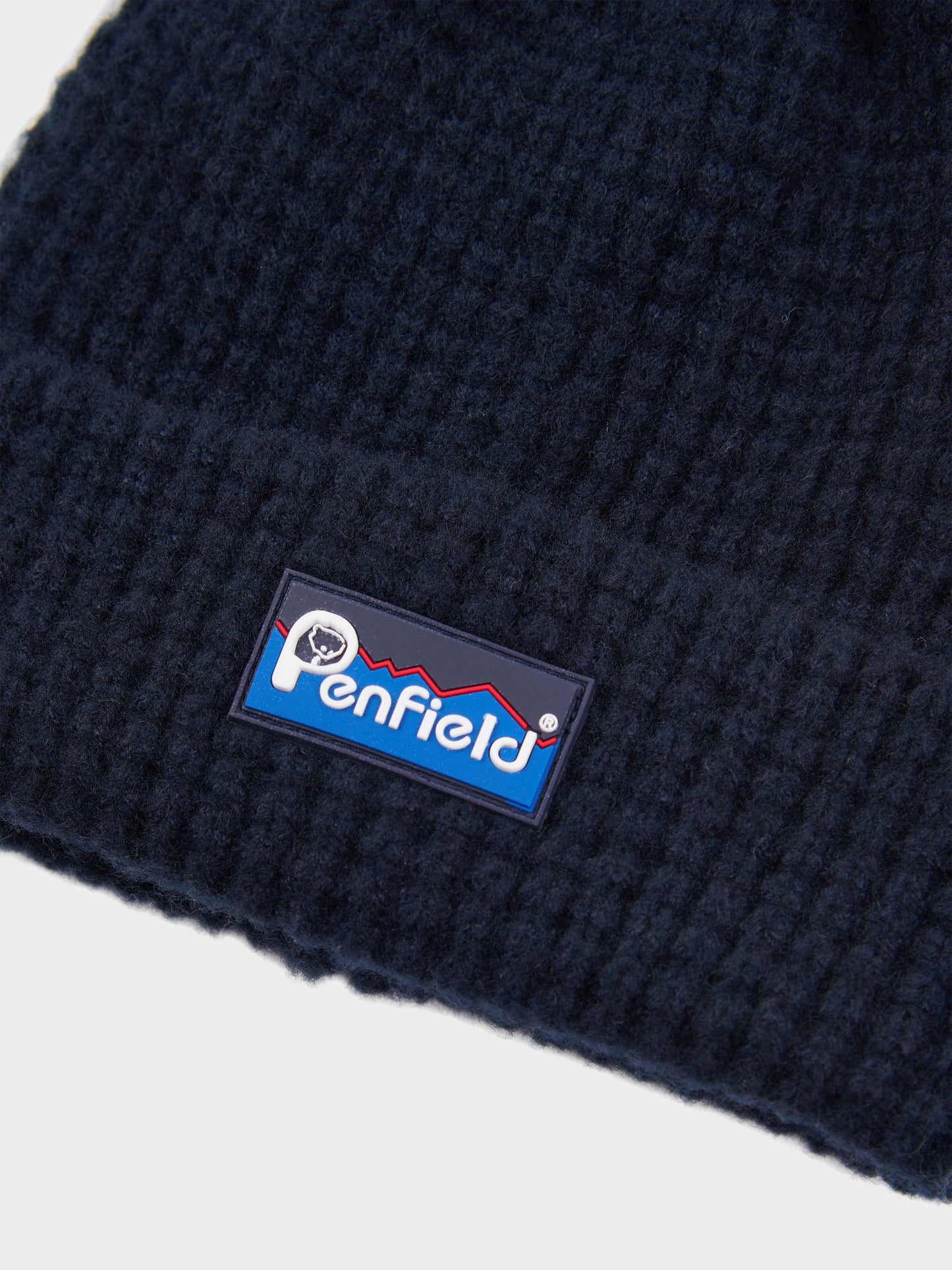 Penfield Mens Waffle Beanie in Navy Blue