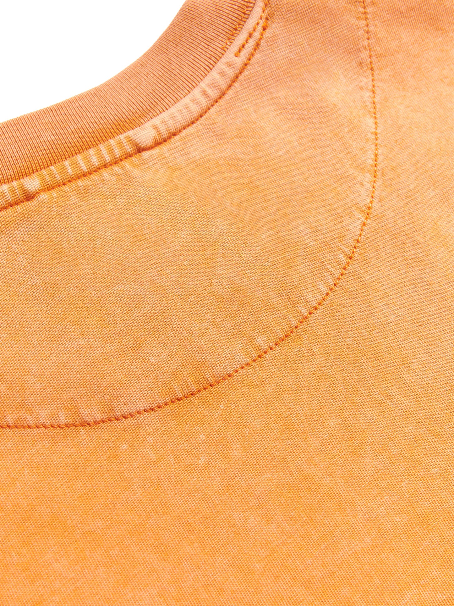 Retro Print T-Shirt in Golden Ochre