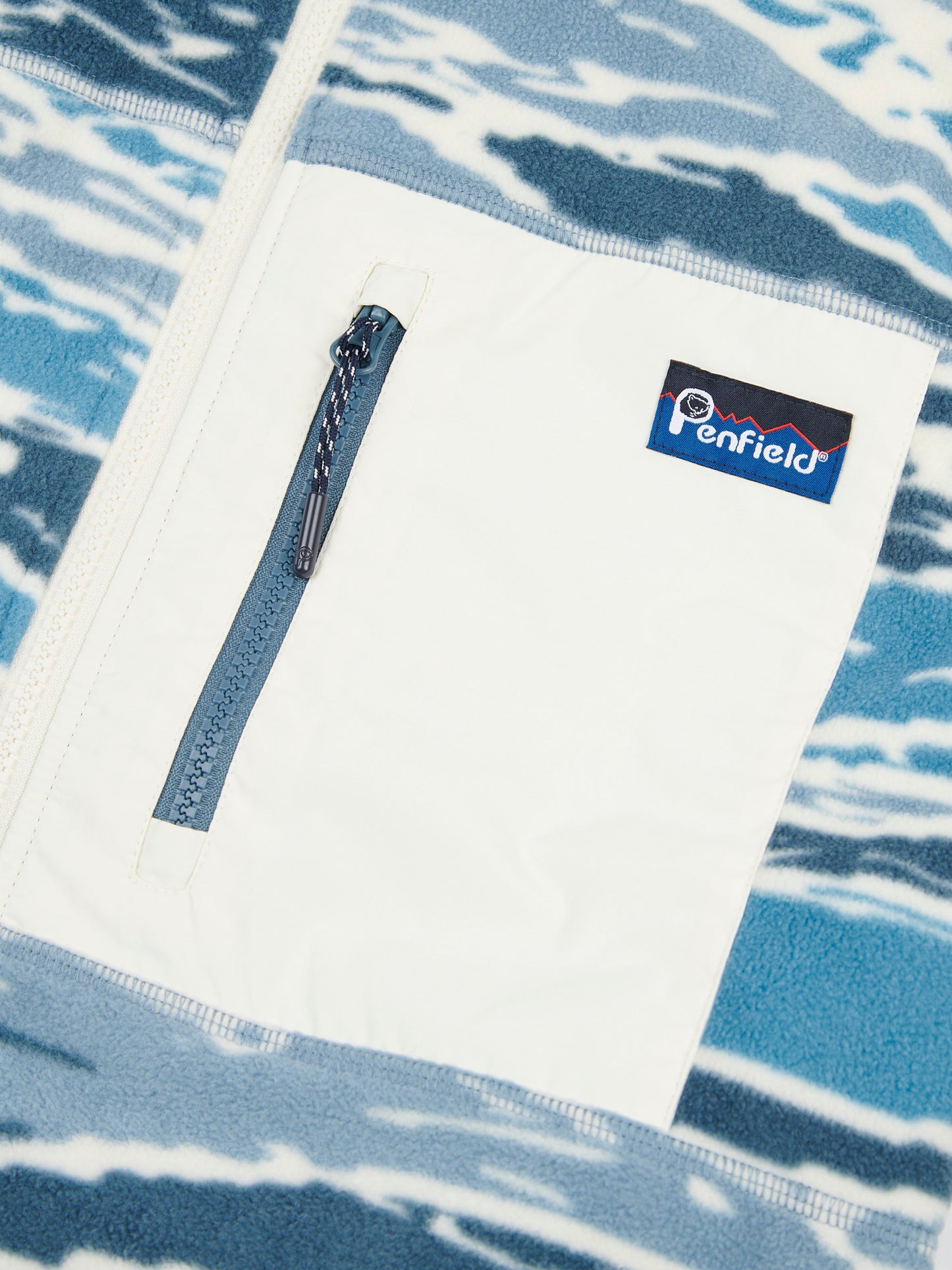 Bay Jacquard Microfleece Vest in Blue Fusion