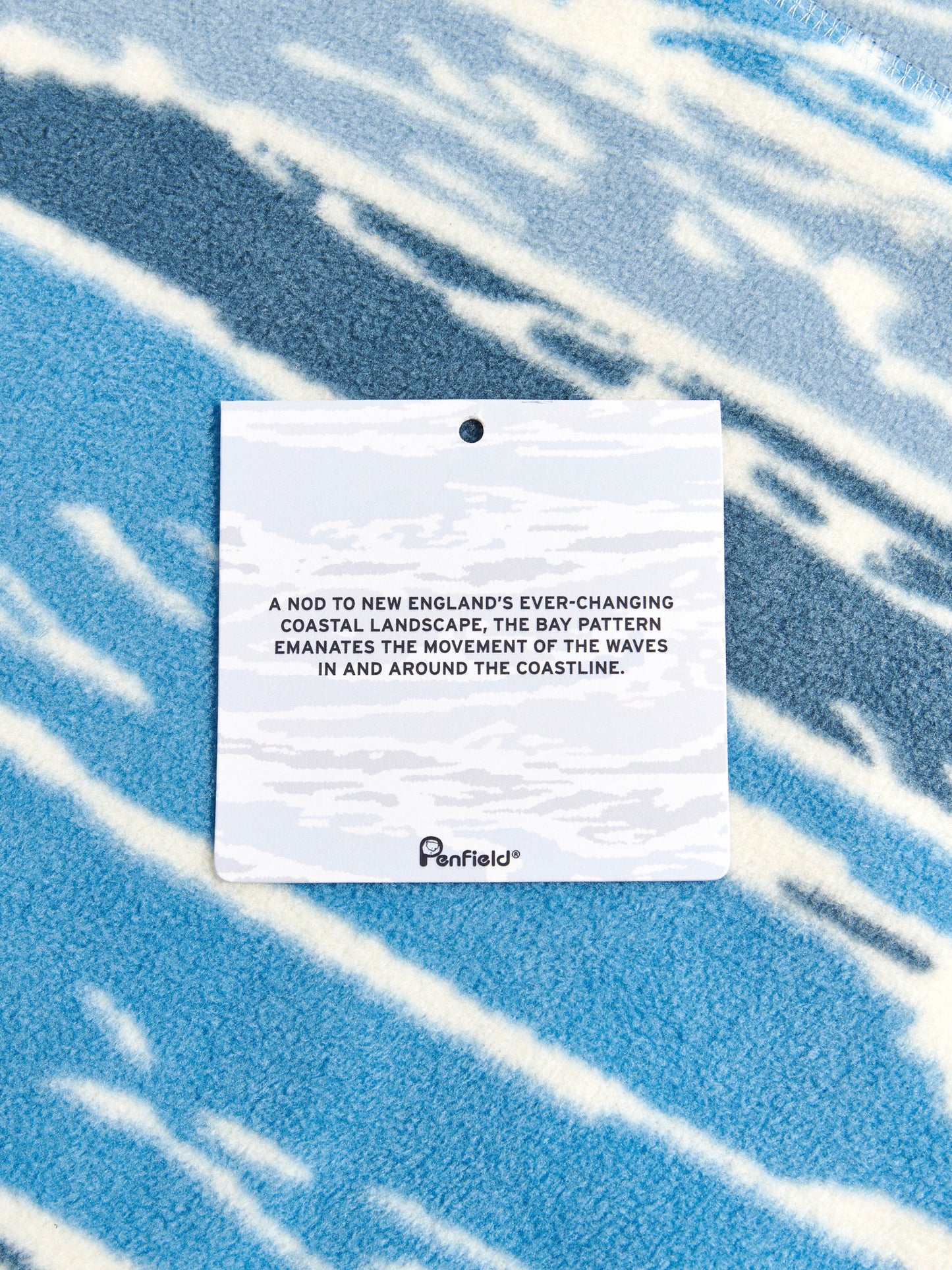 Bay Jacquard Microfleece Vest in Blue Fusion