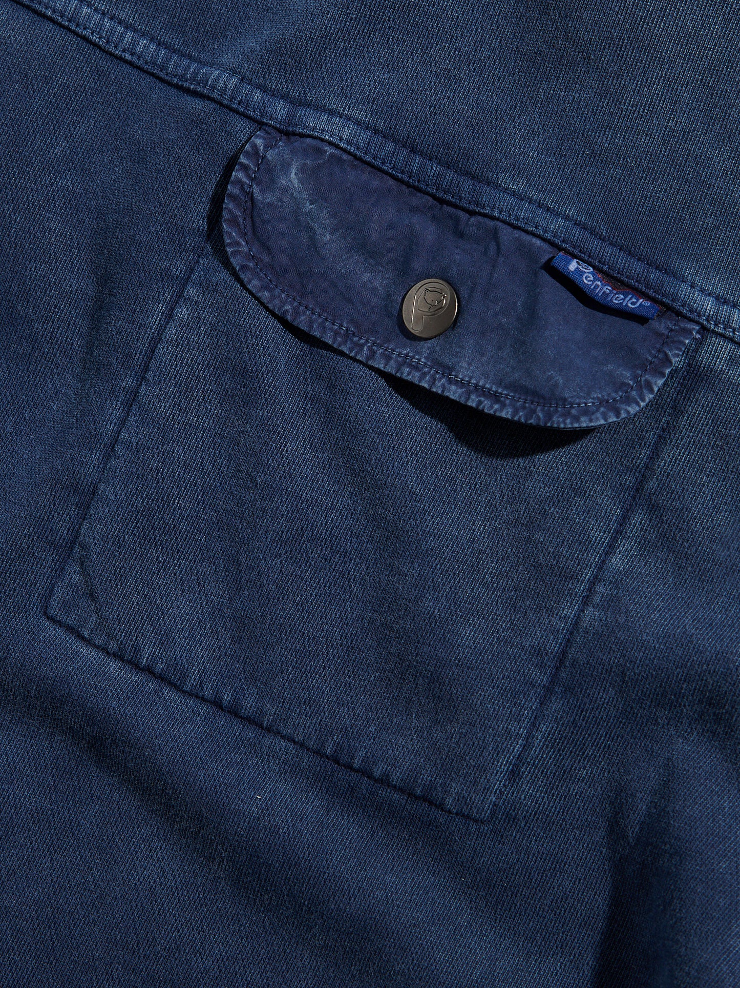 Newchester Panelled Sweatshirt in Navy Blue