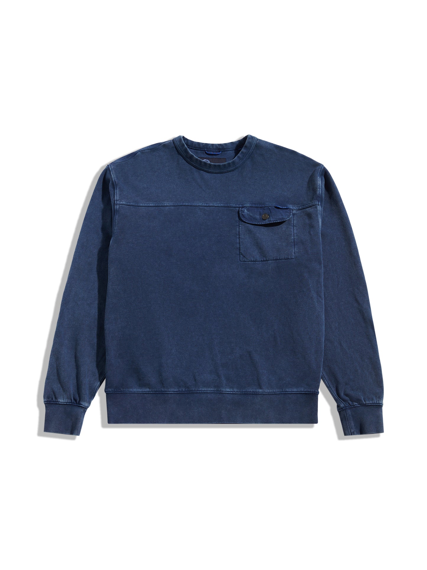 Penfield Mens Newchester Panelled Sweatshirt in Navy Blue