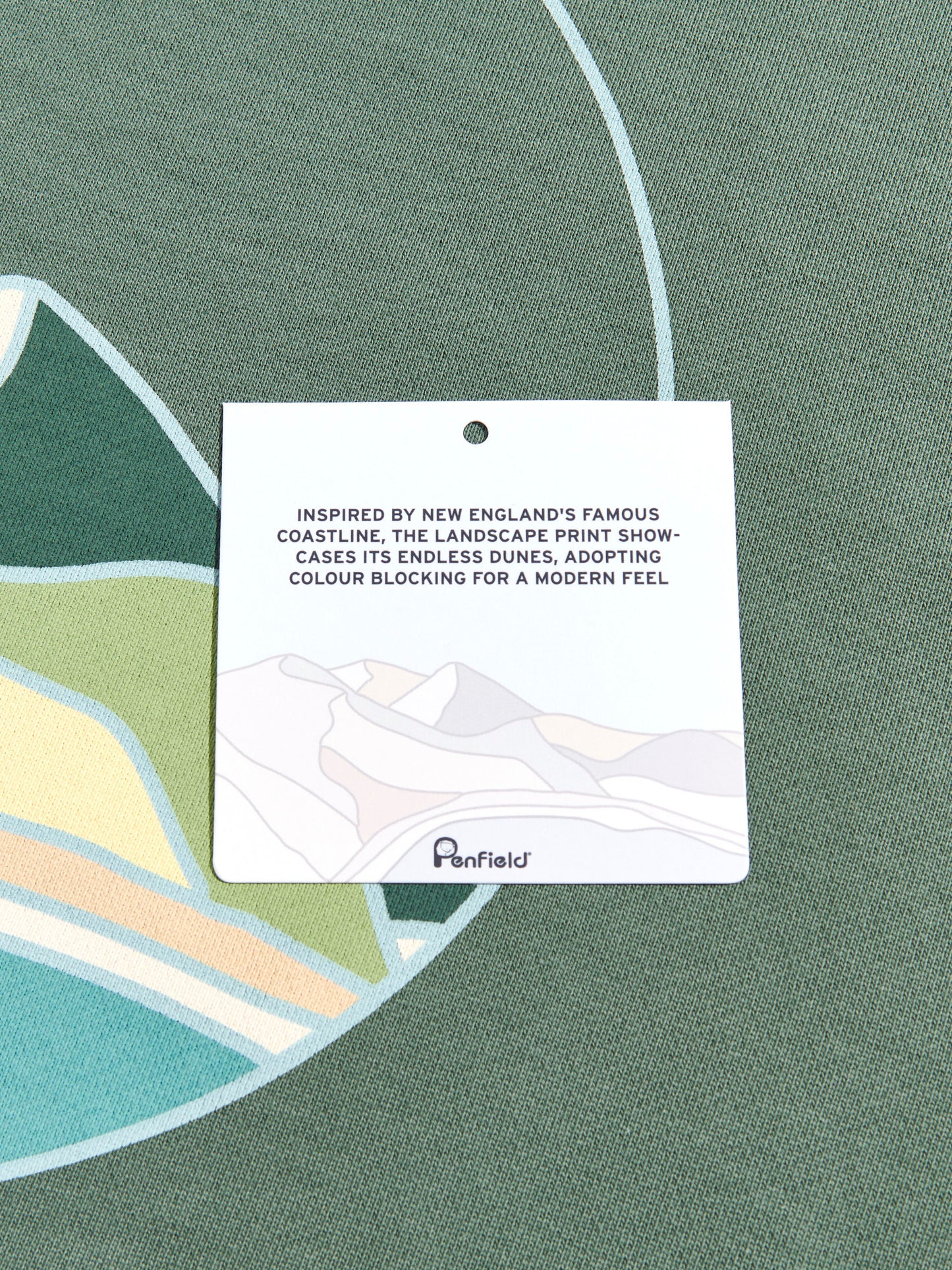 Circle Landscape Hoodie in Dark Forest