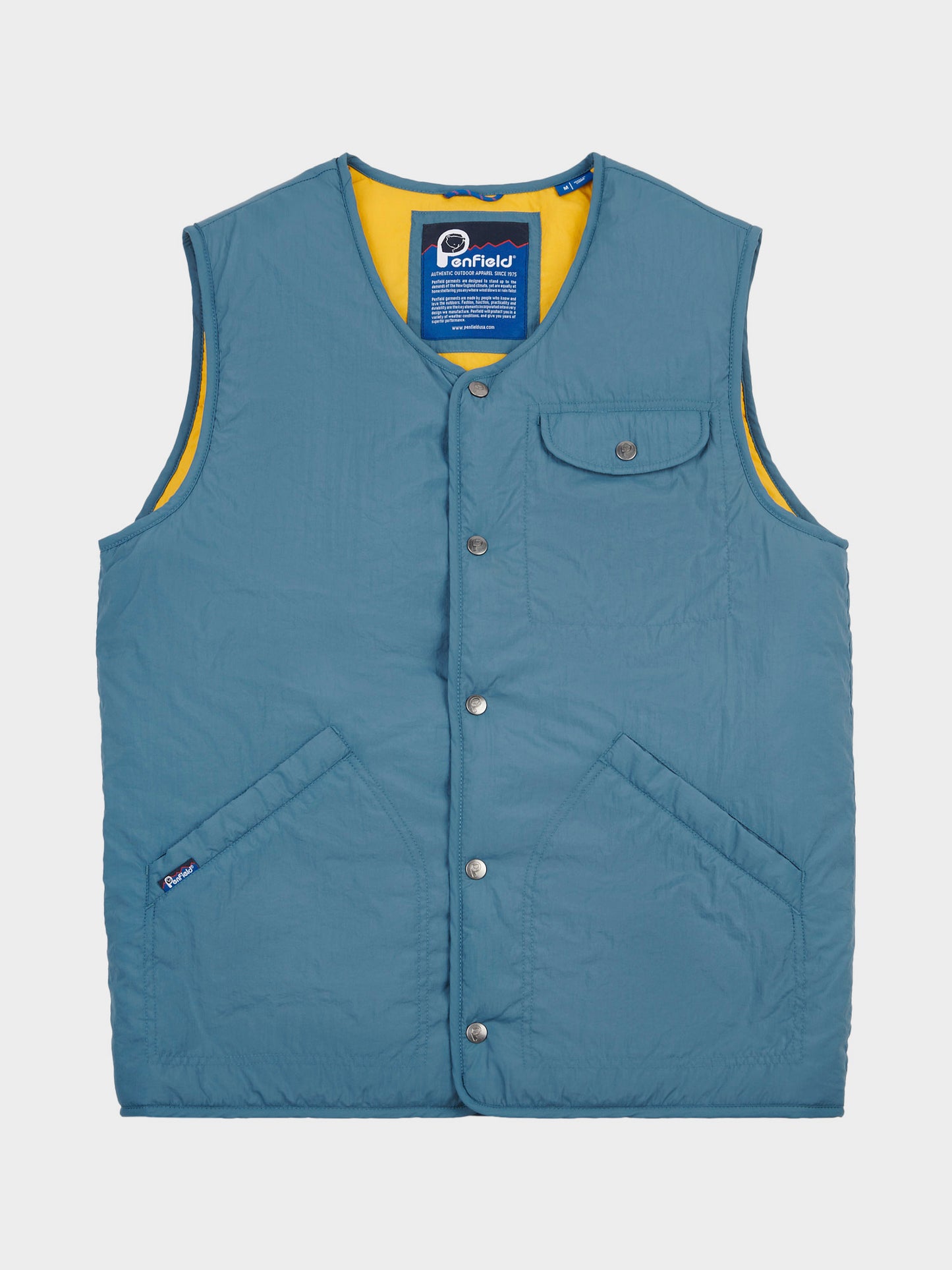 Penfield Mens Cahoon Rochester Light Vest in Blue Fusion