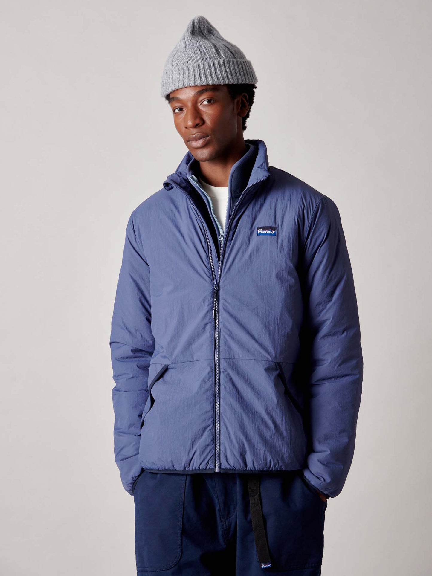 Assabet Flat Jacket in Blue Indigo