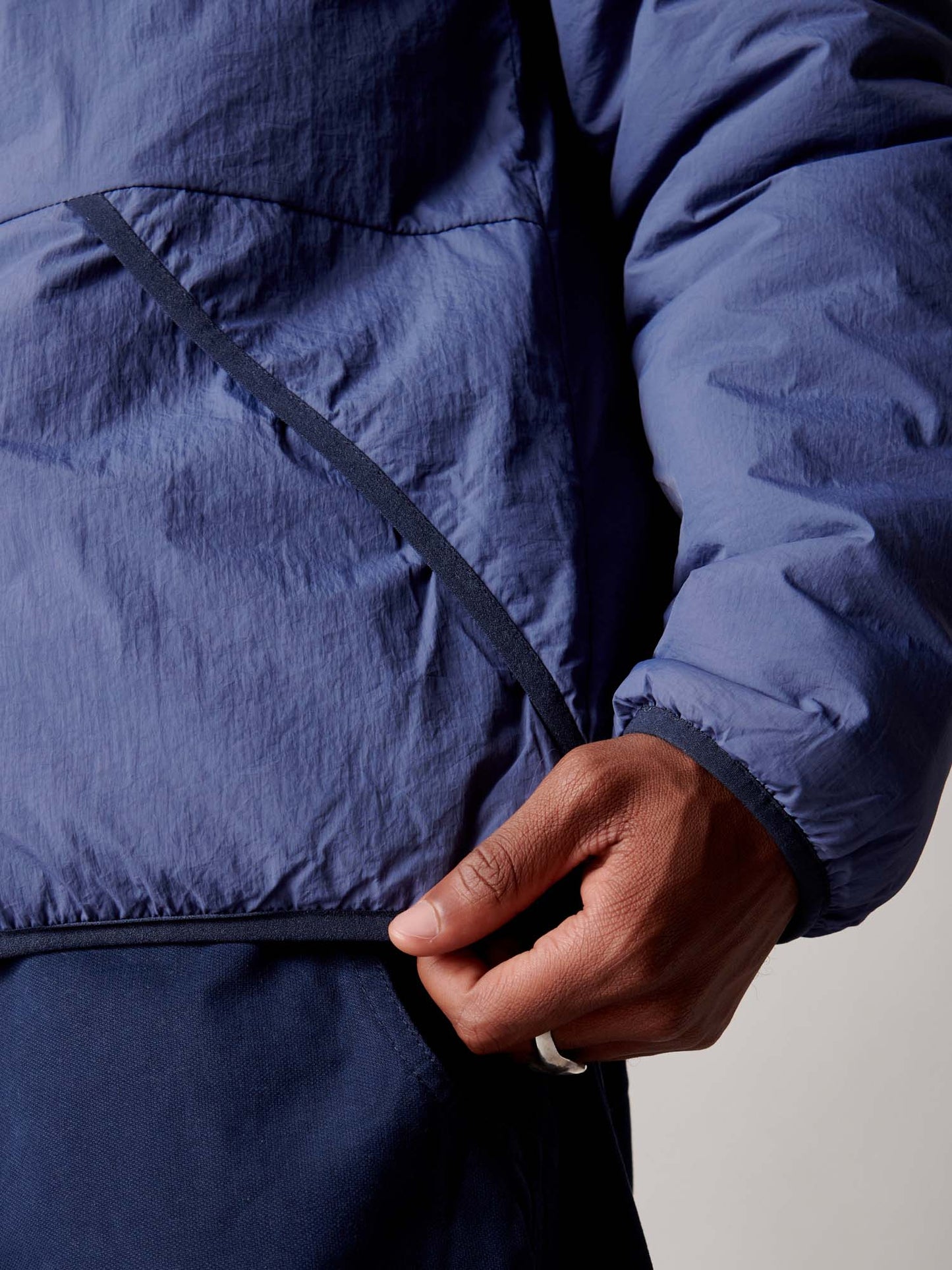 Assabet Flat Jacket in Blue Indigo
