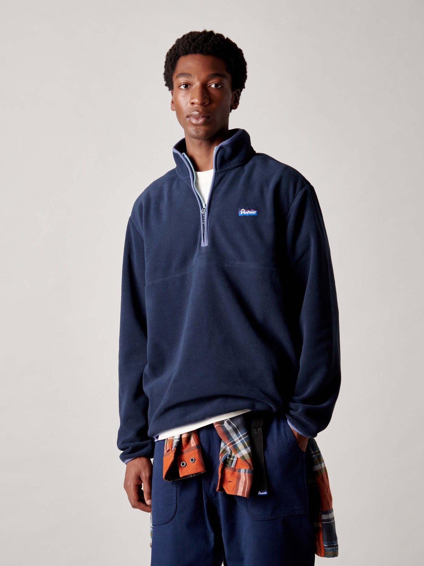 Graylock Fleece ¼ Zip in Navy Blue