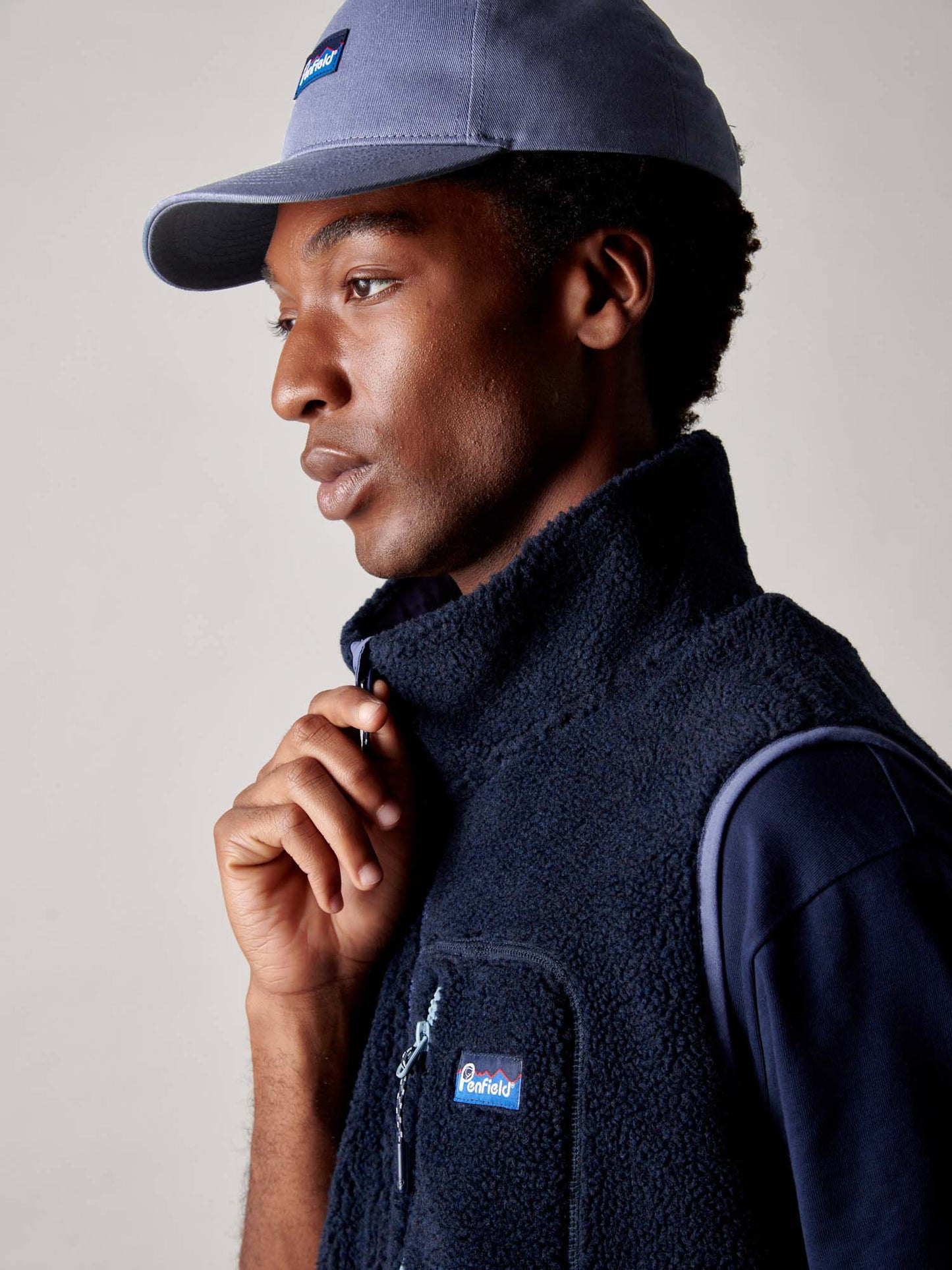 Trailblaze Fleece Vest in Navy Blue