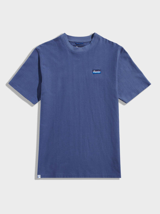 Textured T-Shirt in Blue Indigo