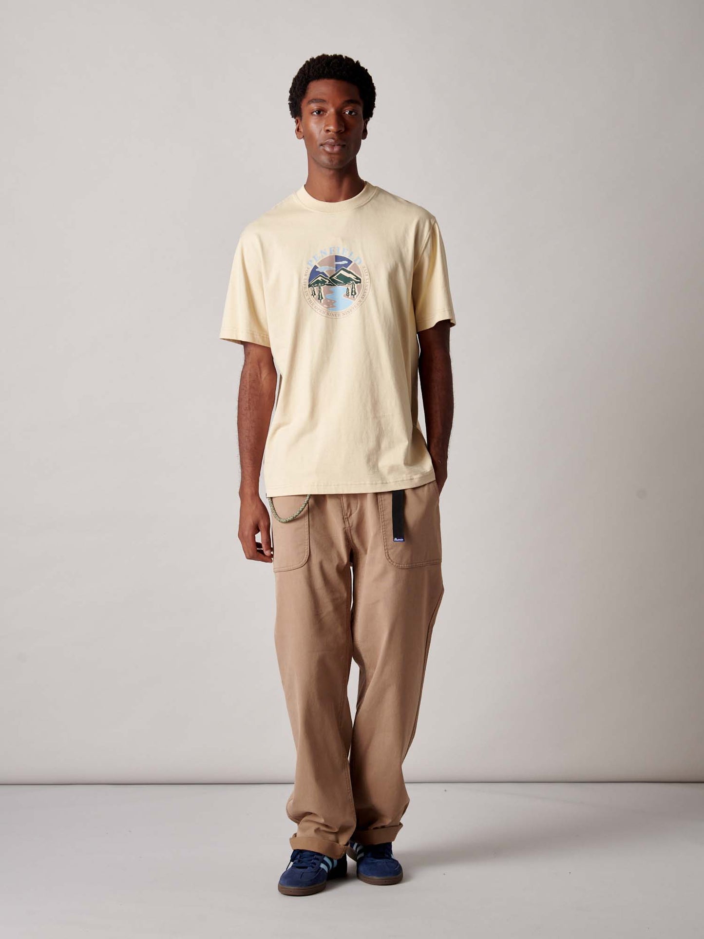 Riverview T-Shirt in Brown Rice
