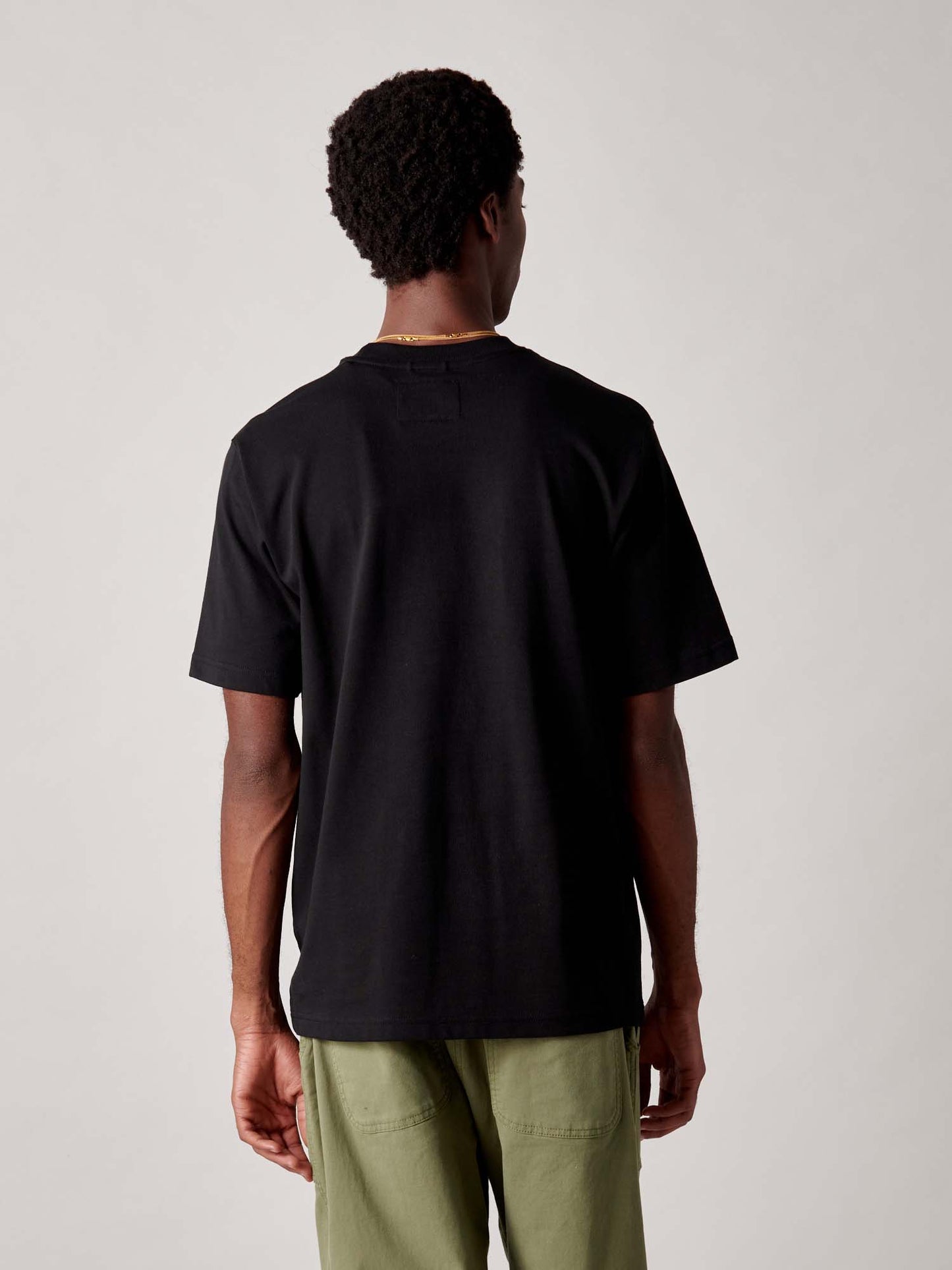 Embroidered Trout T-Shirt in Black