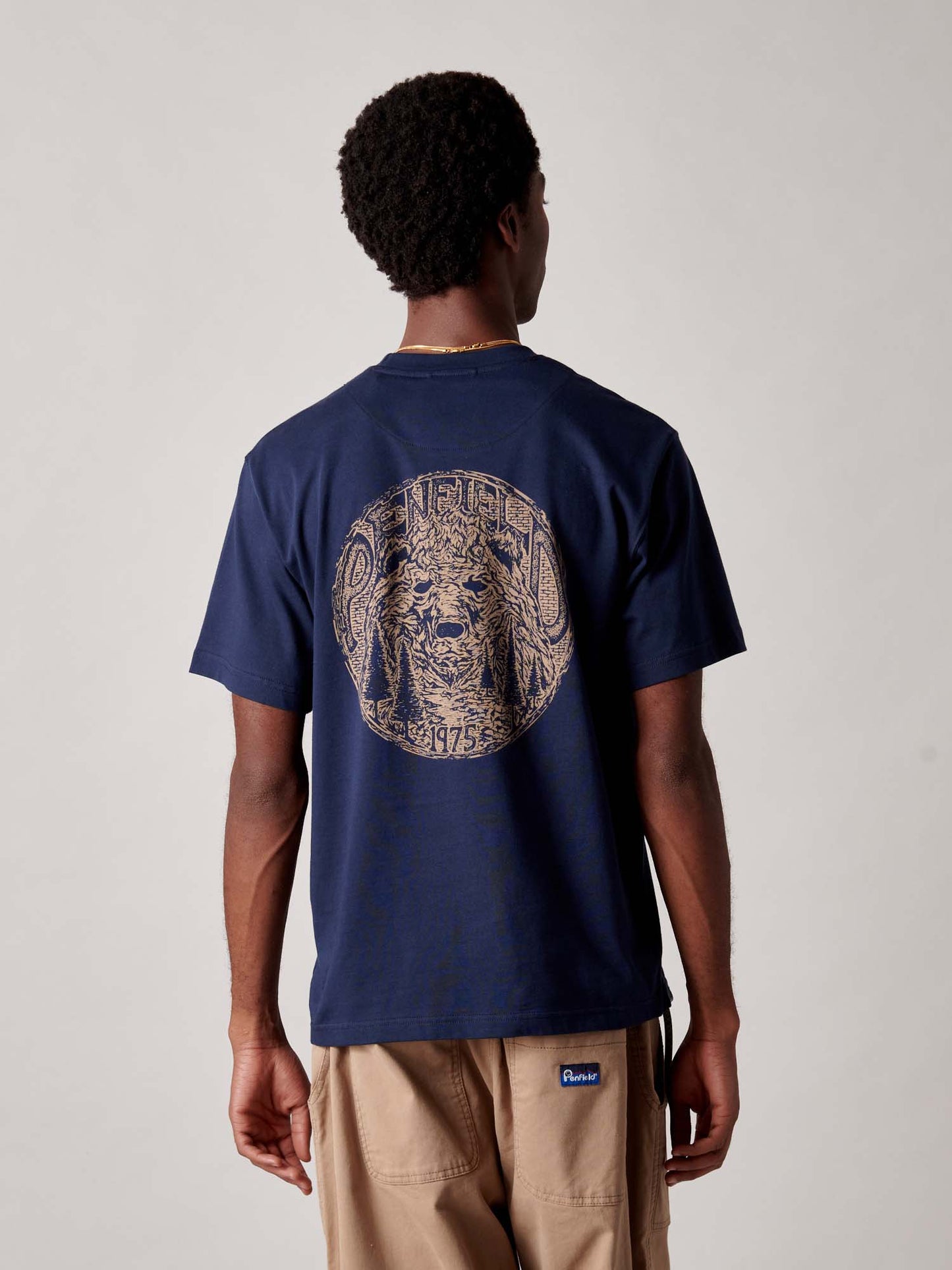 Wild Bear T-Shirt in Navy Blue