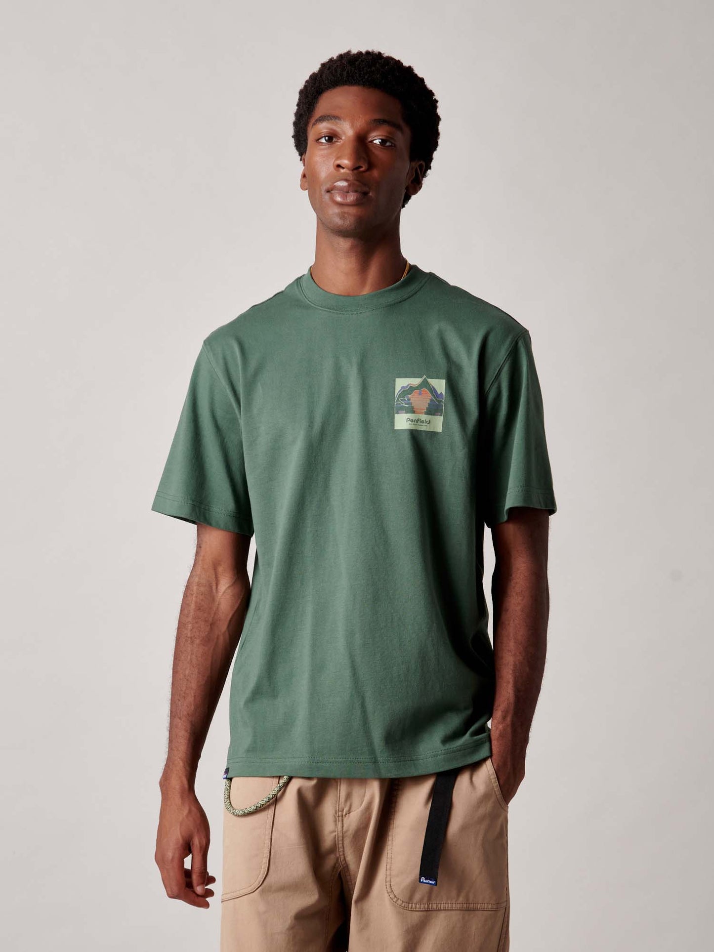 Mountain Back Forefounders T-Shirt in Cilantro