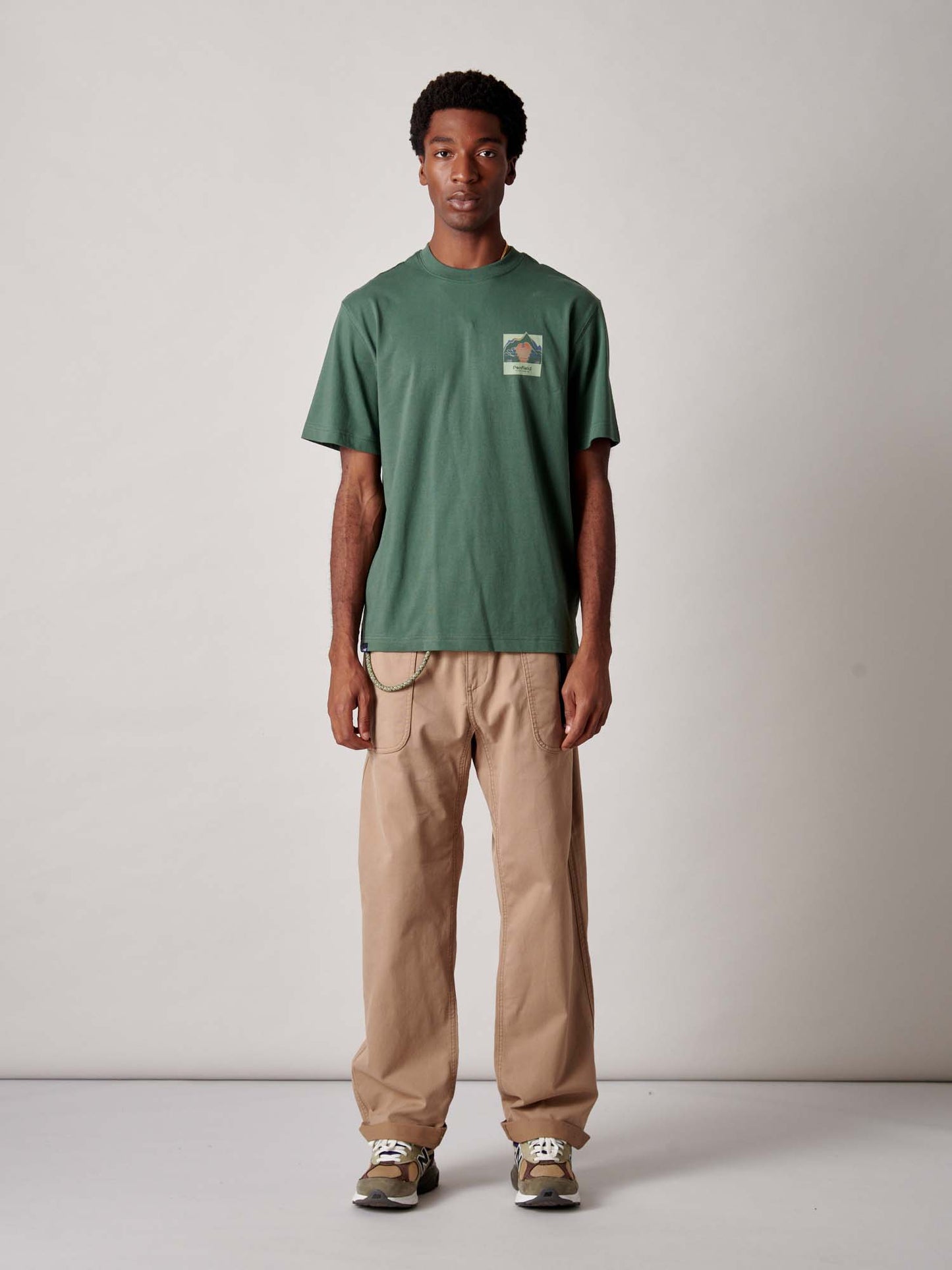 Mountain Back Forefounders T-Shirt in Cilantro