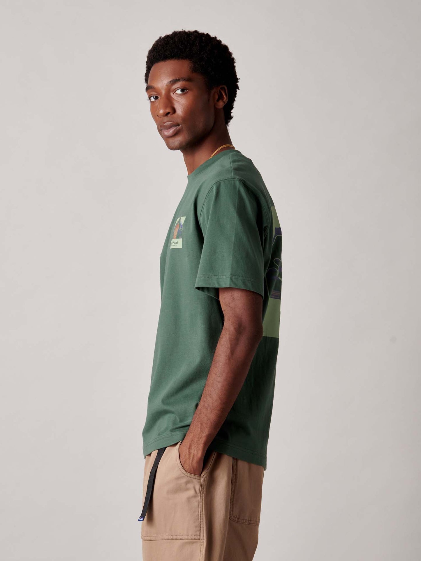 Mountain Back Forefounders T-Shirt in Cilantro