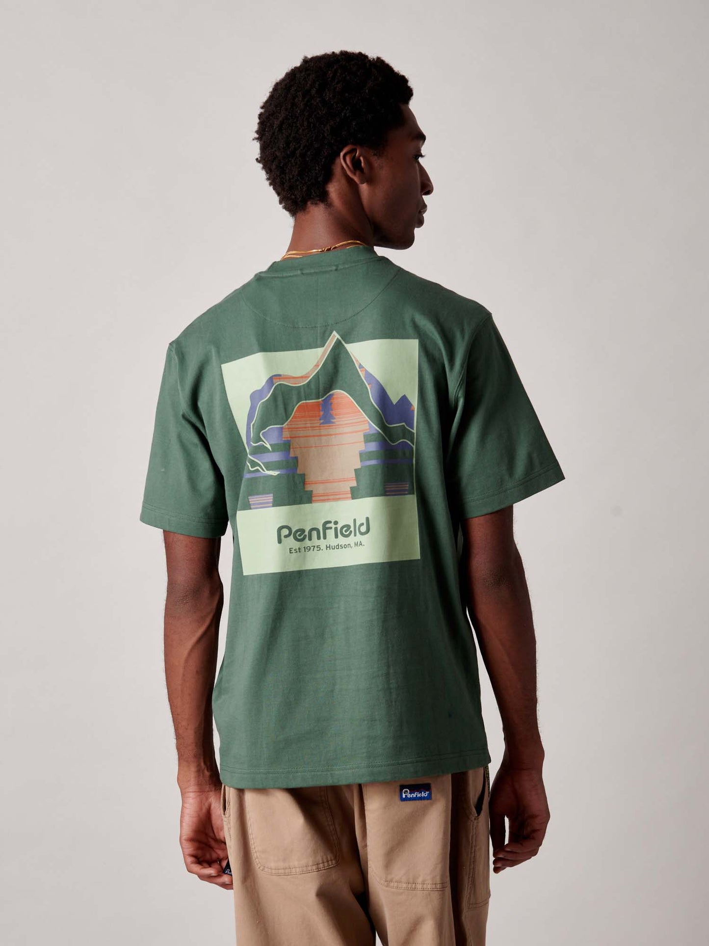 Mountain Back Forefounders T-Shirt in Cilantro