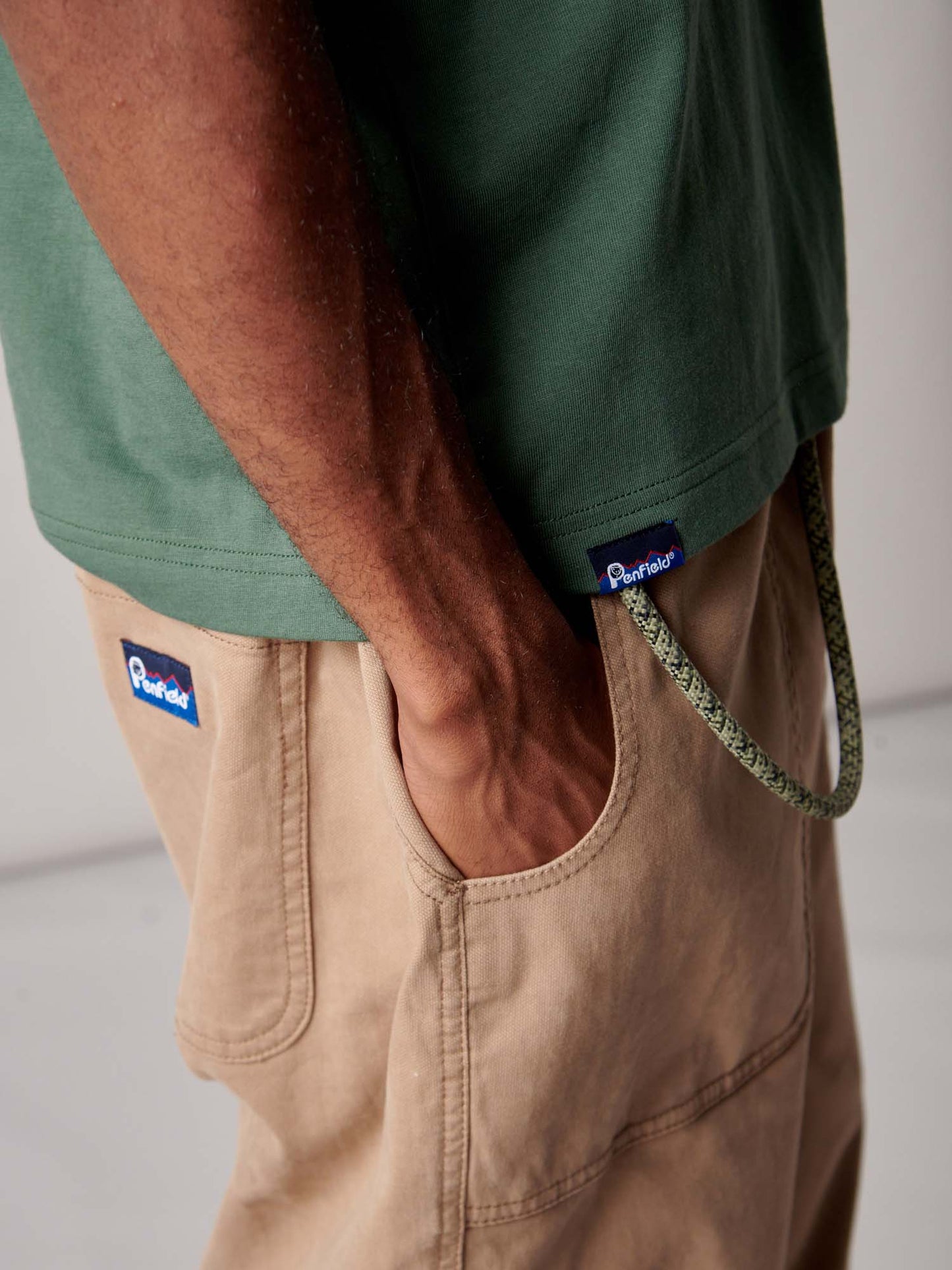 Mountain Back Forefounders T-Shirt in Cilantro