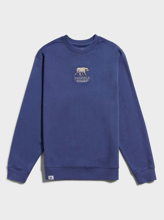 50th Anniversary Embroidered Crew in Blue Indigo