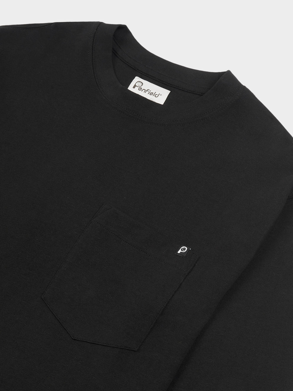7423 Black Pocket Detailed T-Shirt