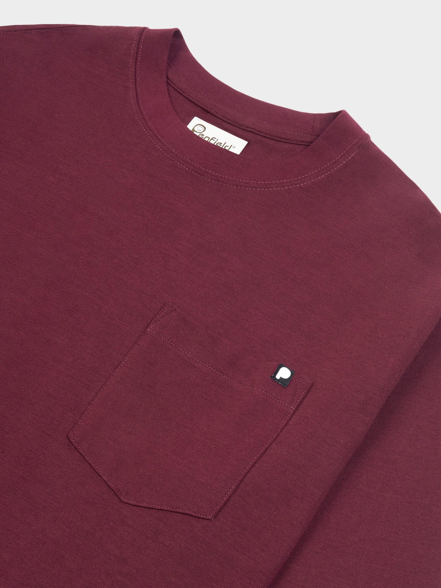 Chest Pocket Long Sleeve T-Shirt in Winetasting