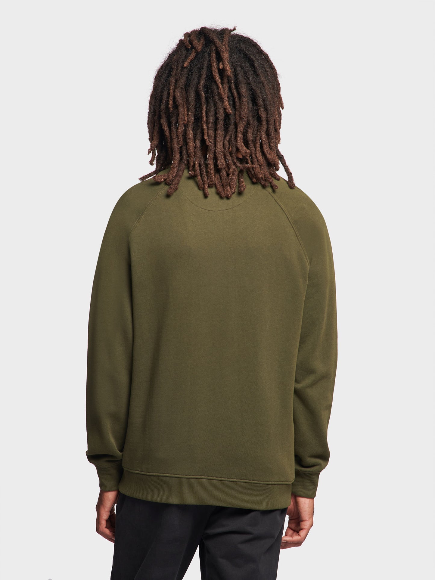 P Bear Reverse Loopback Sweater in Forest Night